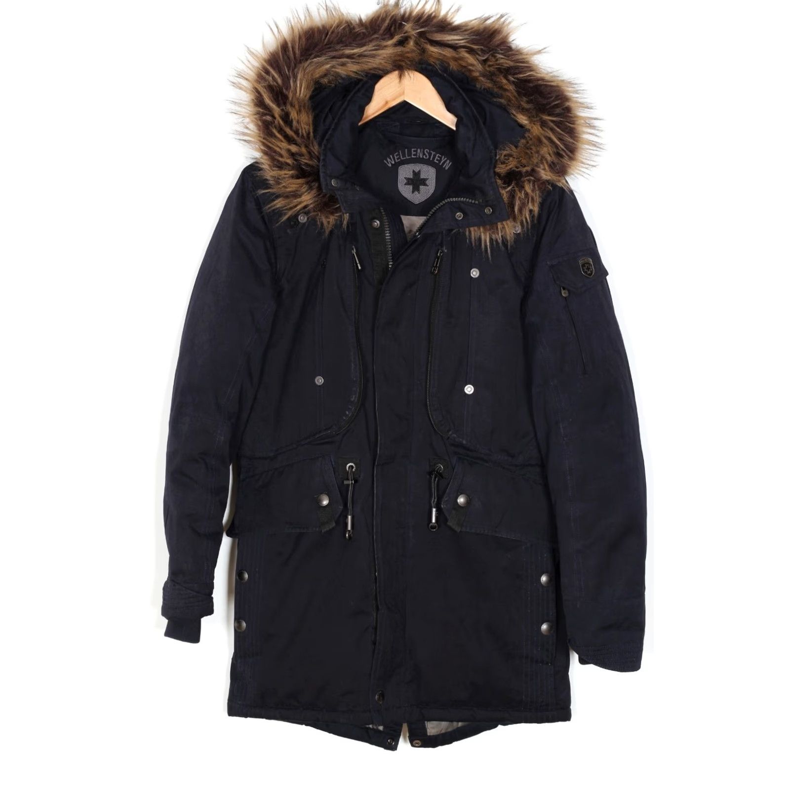 Vintage WELLENSTEYN Meteorite Parka Jacket Men S Fur Hooded Winter Heavy Duty Jacket Size US S / EU 44-46 / 1 - 2 Thumbnail