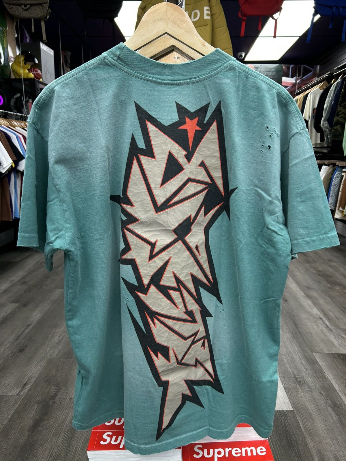 HELLSTAR Hellstar “Studios Cracked Logo” T-shirt Size US L / EU 52-54 / 3 - 2 Thumbnail