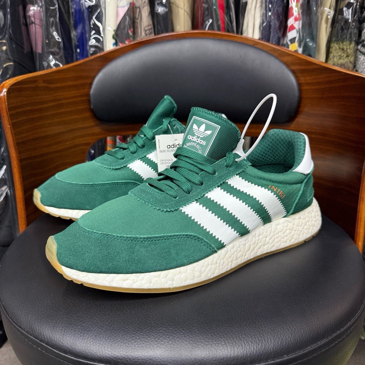 Adidas Adidas Running Green Lowtop Sneakers 44.5 Men Size US 11 / EU 44 - 1 Thumbnail