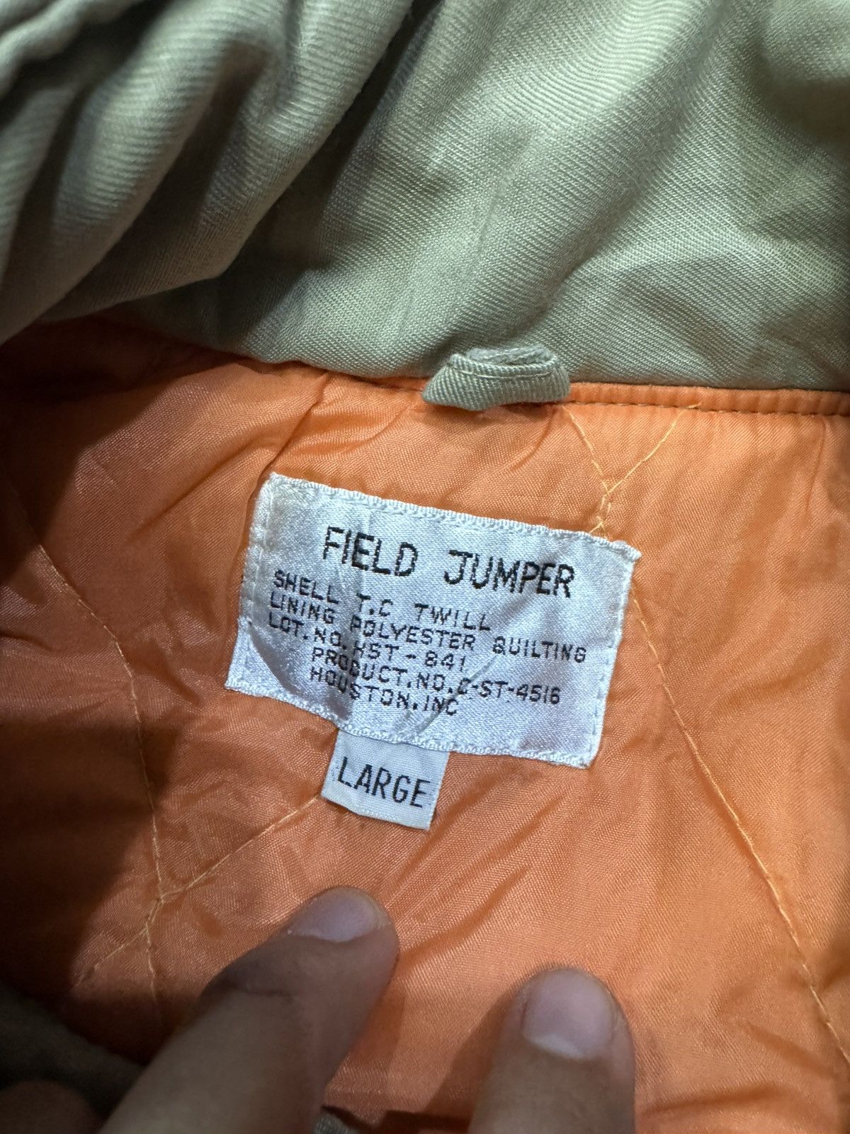 Vintage VINTAGE HOUSTON BOMBER FIELD TANKER JACKET Size US L / EU 52-54 / 3 - 3 Thumbnail