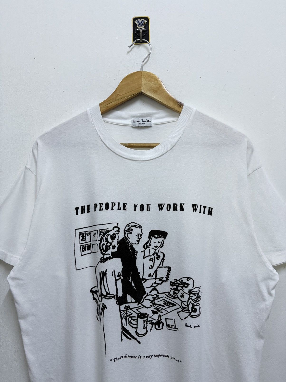 Paul Smith Vintage 90's Paul Smith - The People You Work With T-Shirt Size US L / EU 52-54 / 3 - 3 Thumbnail