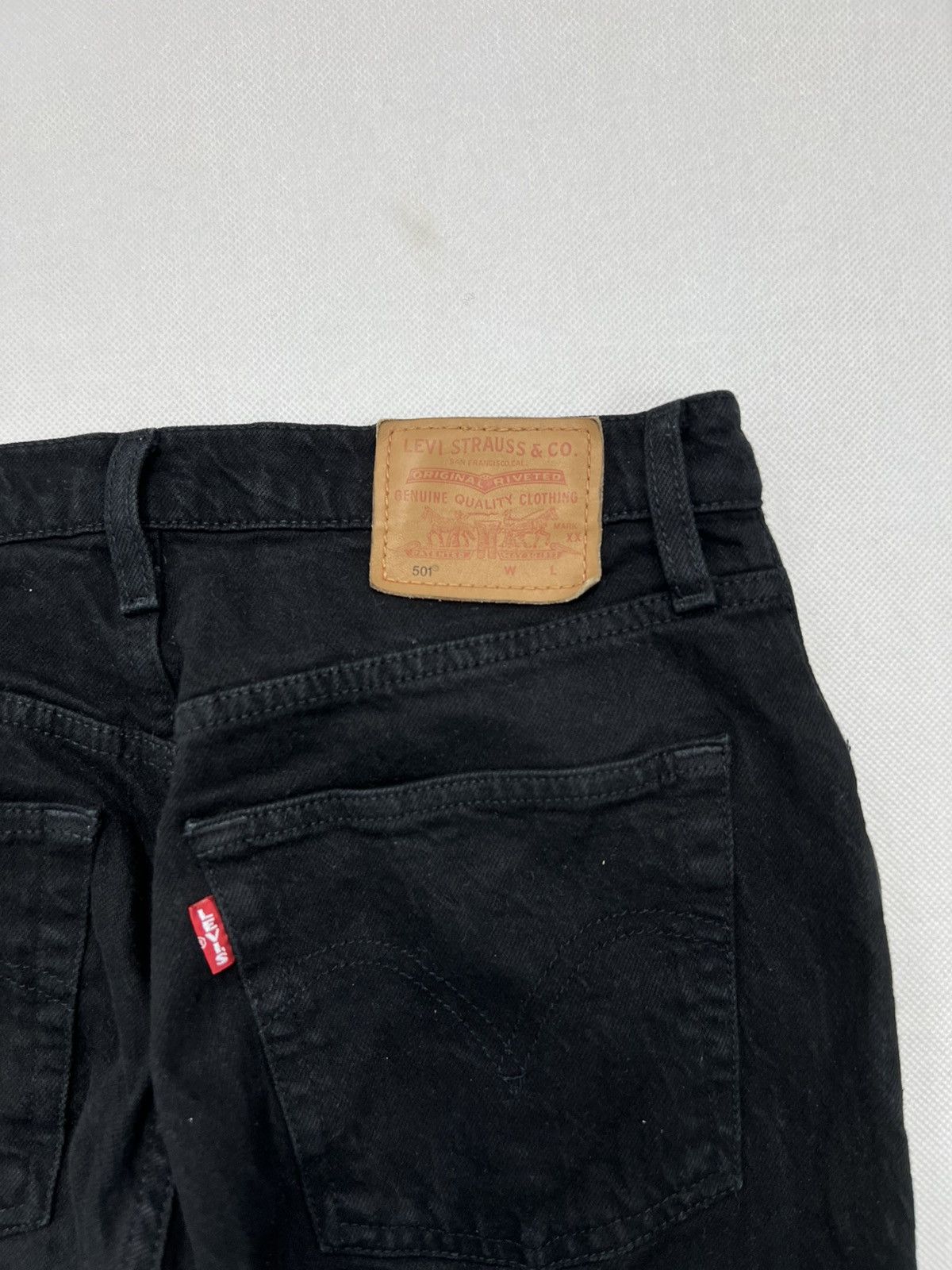 Levi's Spodnie Levi’s 501 Premium Czarne Damskie Jeansy Size 26" / US 2 / IT 38 - 4 Thumbnail