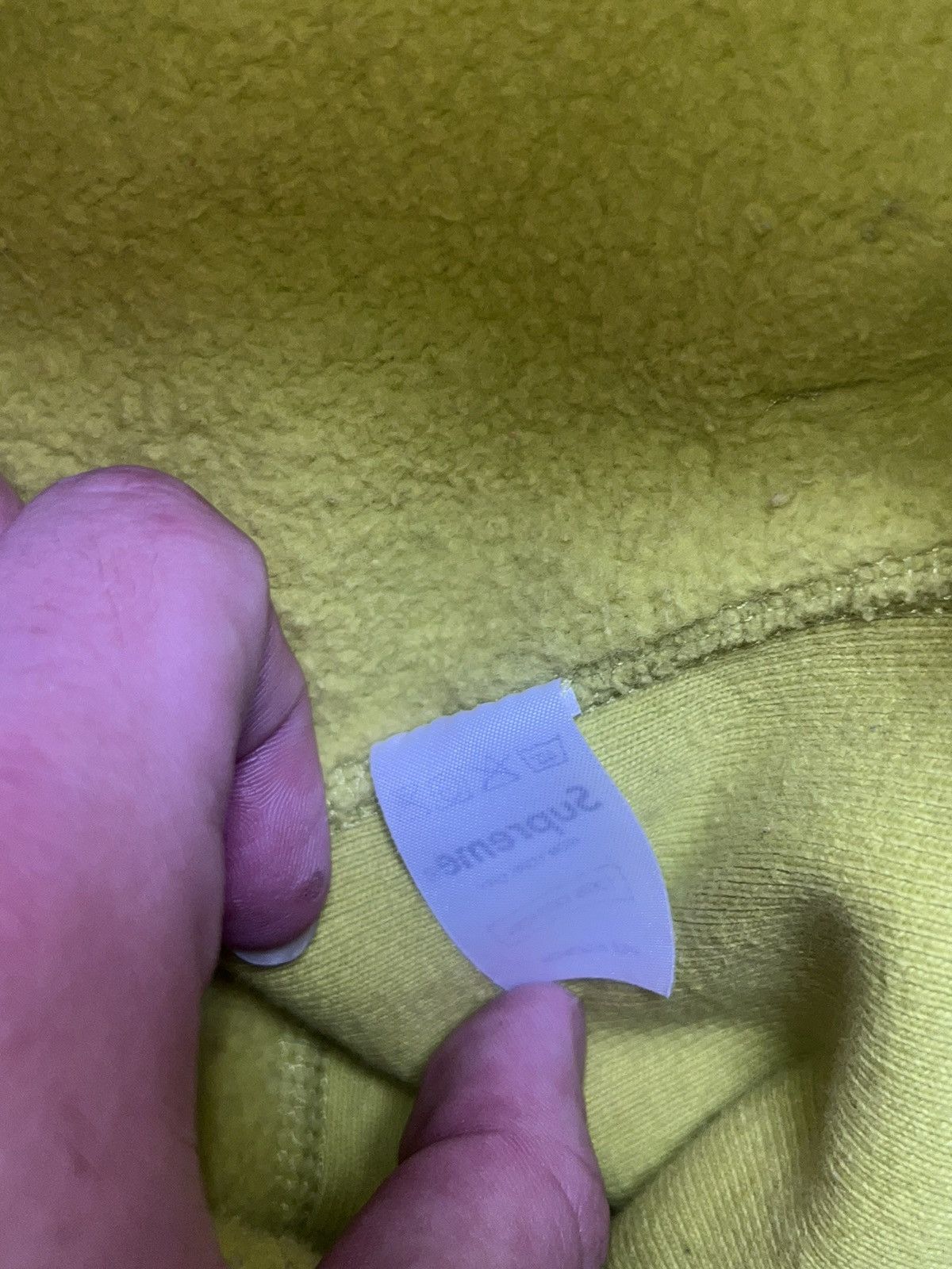 Supreme Supreme Acid Green Box Logo Hoodie FW 2012 Size US L / EU 52-54 / 3 - 6 Thumbnail
