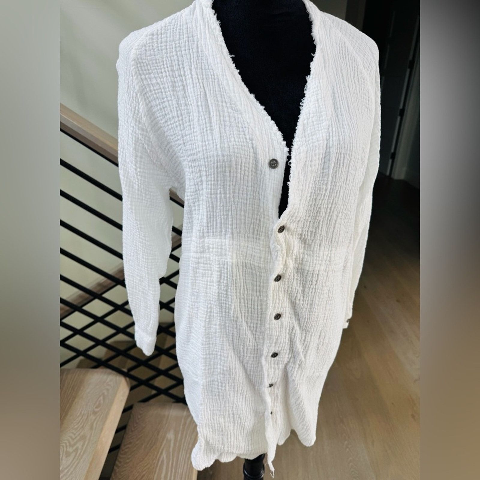 Free People Free people Y2K White Button-Up Shirt size S Size S / US 4 / IT 40 - 5 Thumbnail