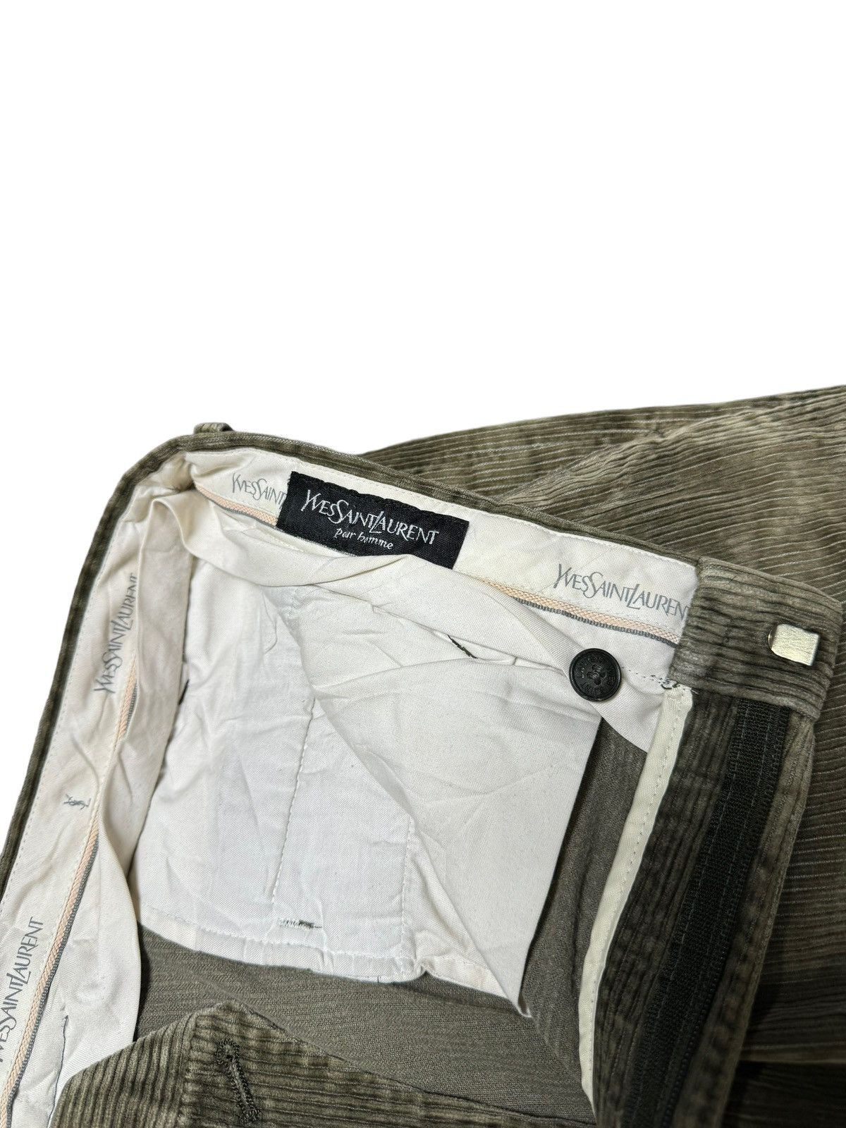 Yves Saint Laurent VINTAGE YSL YVES SAINT LAURENT CORDUROY PANT Size US 34 / EU 50 - 9 Thumbnail
