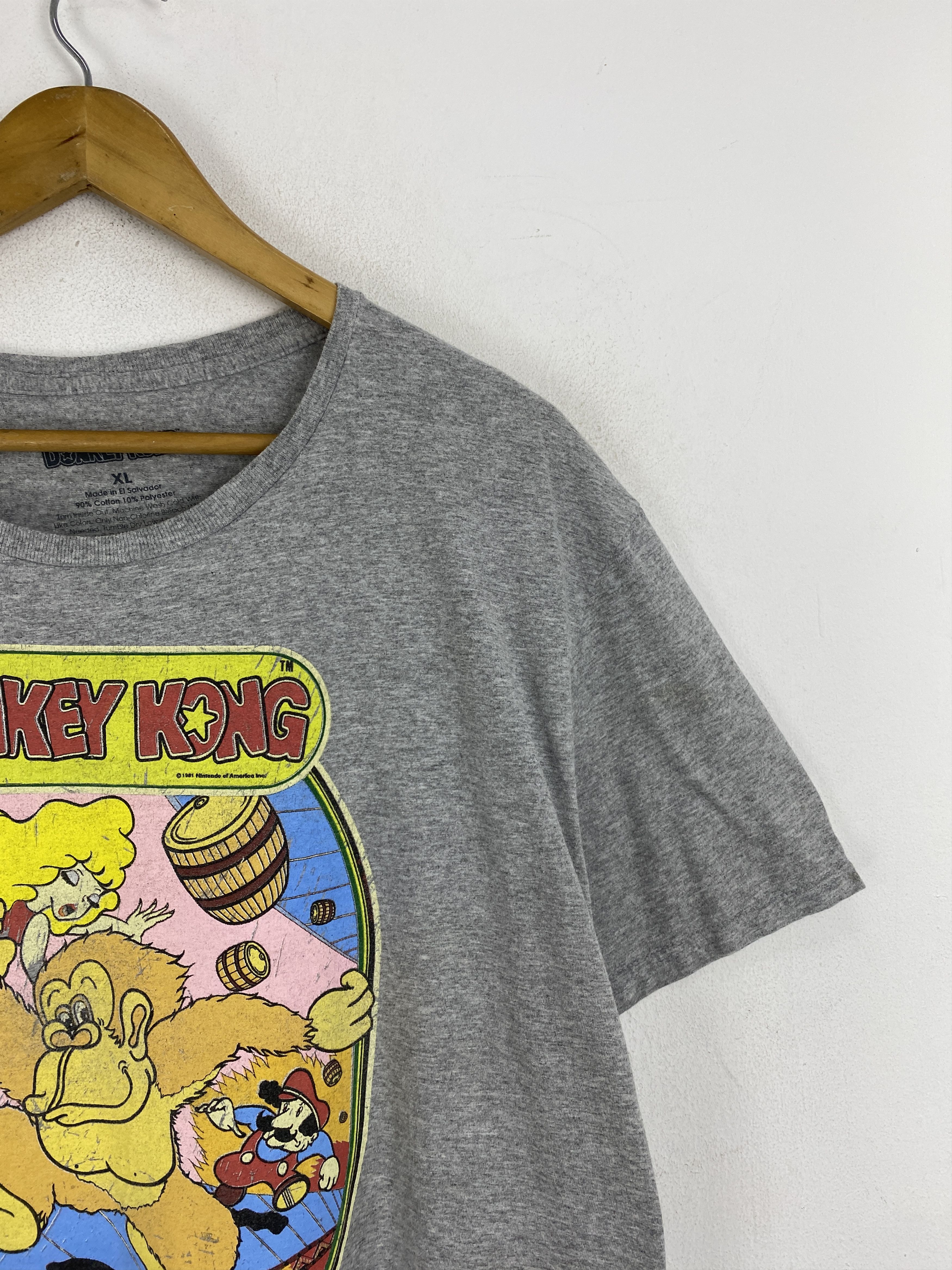 Nintendo × Vintage Vintage 90s Nintendo Donkey Kong Game Printed Tee TA0684 Size US XL / EU 56 / 4 - 8 Thumbnail