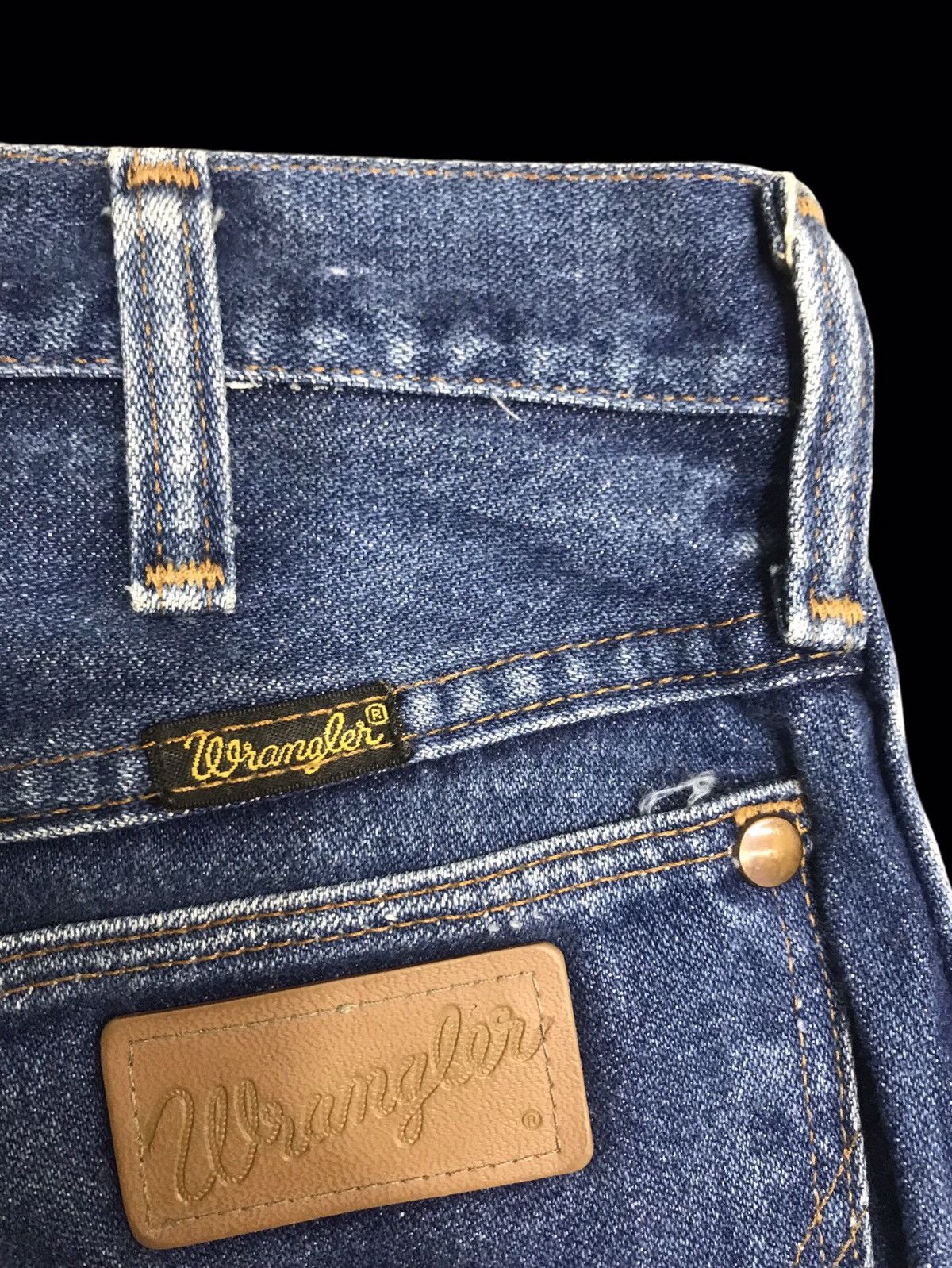 Vintage × Wrangler 💥VINTAGE 70s💥Wrangler 13MWZR Blue Denim F150 Size US 28 / EU 44 - 14 Thumbnail
