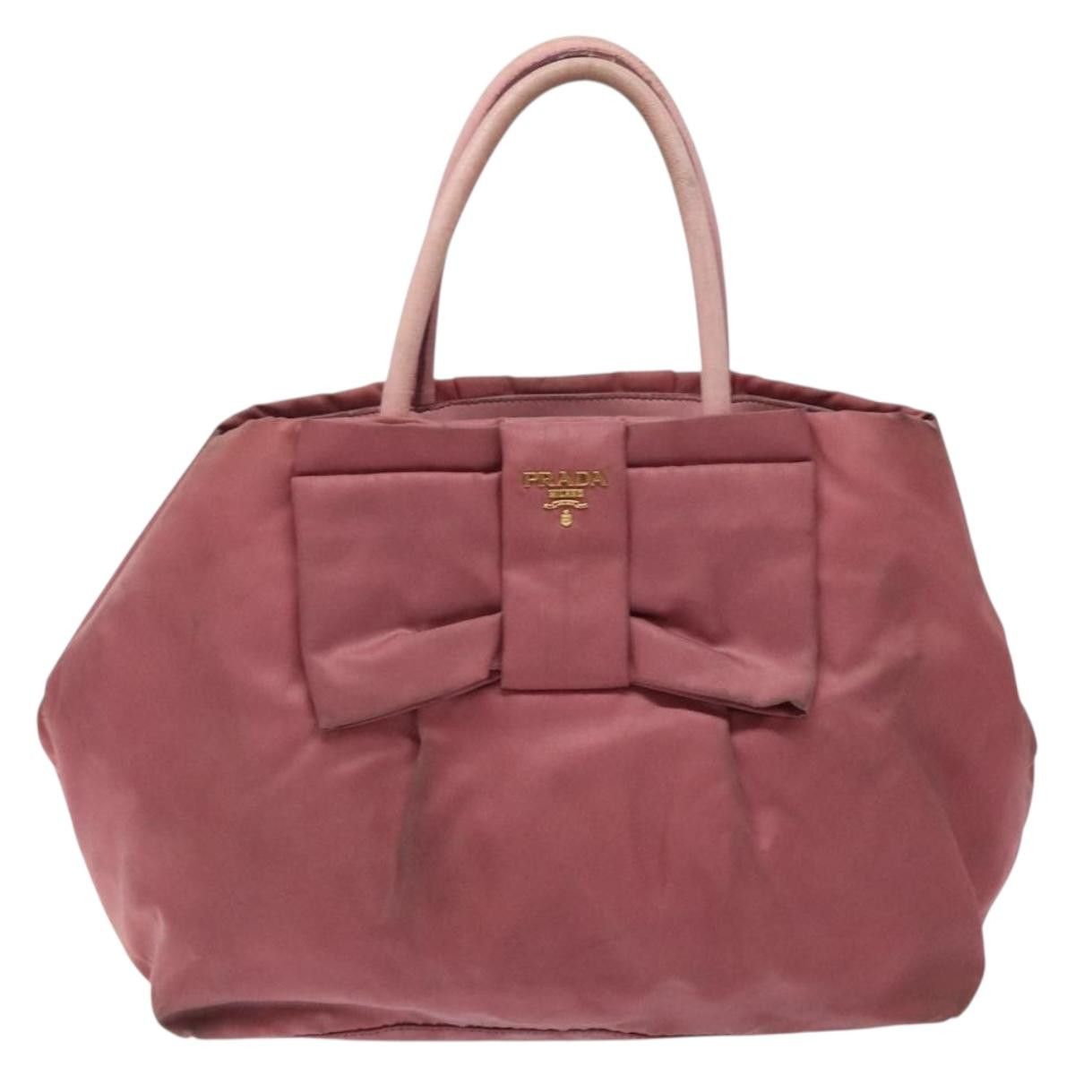 Prada PRADA Hand Bag Nylon Pink Gold Size ONE SIZE - 2 Thumbnail