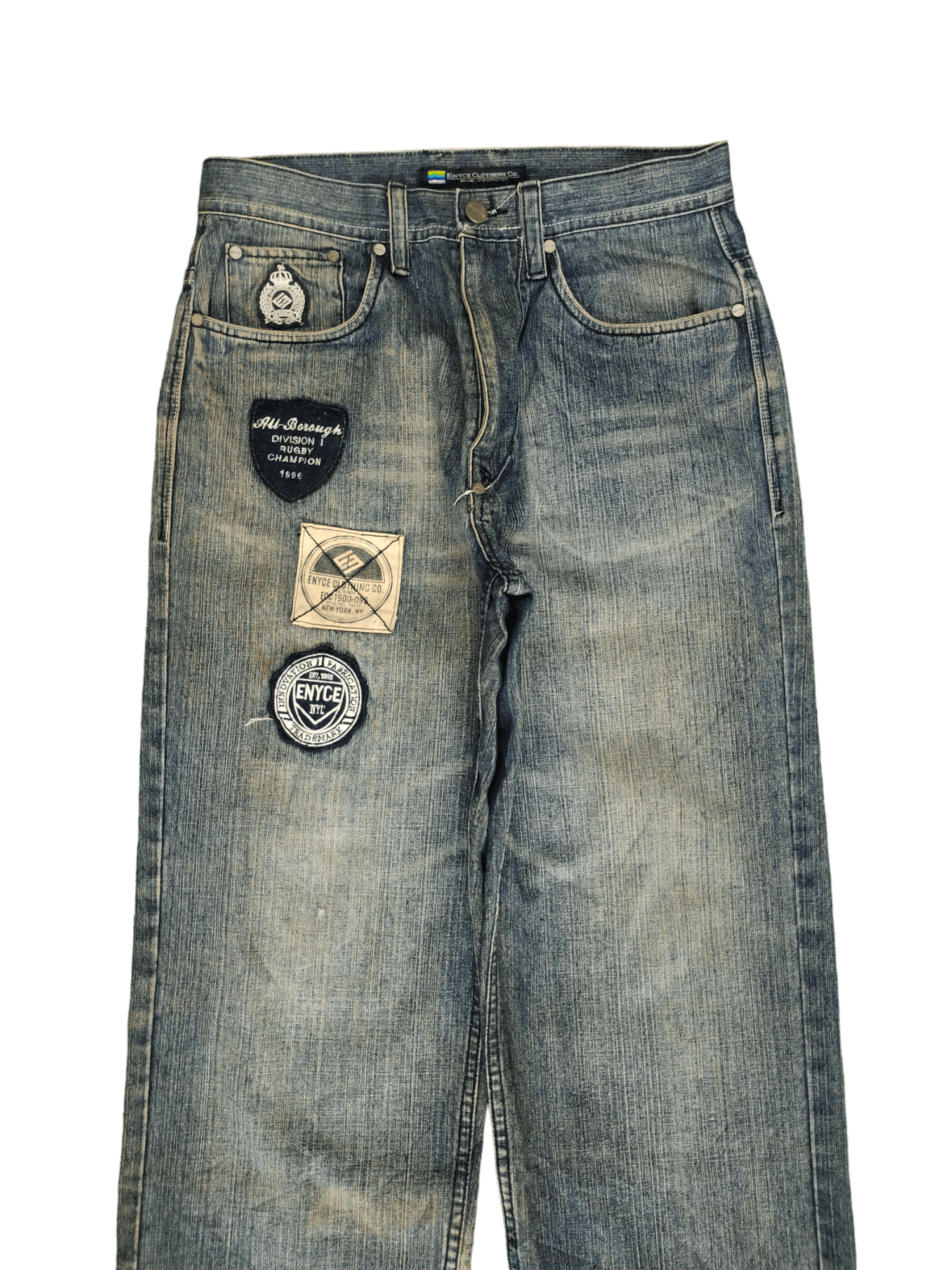 Enyce Crazy Vintage Y2k Enyce E96 Patches Jnco Style Baggy Jeans Size US 32 / EU 48 - 10 Thumbnail