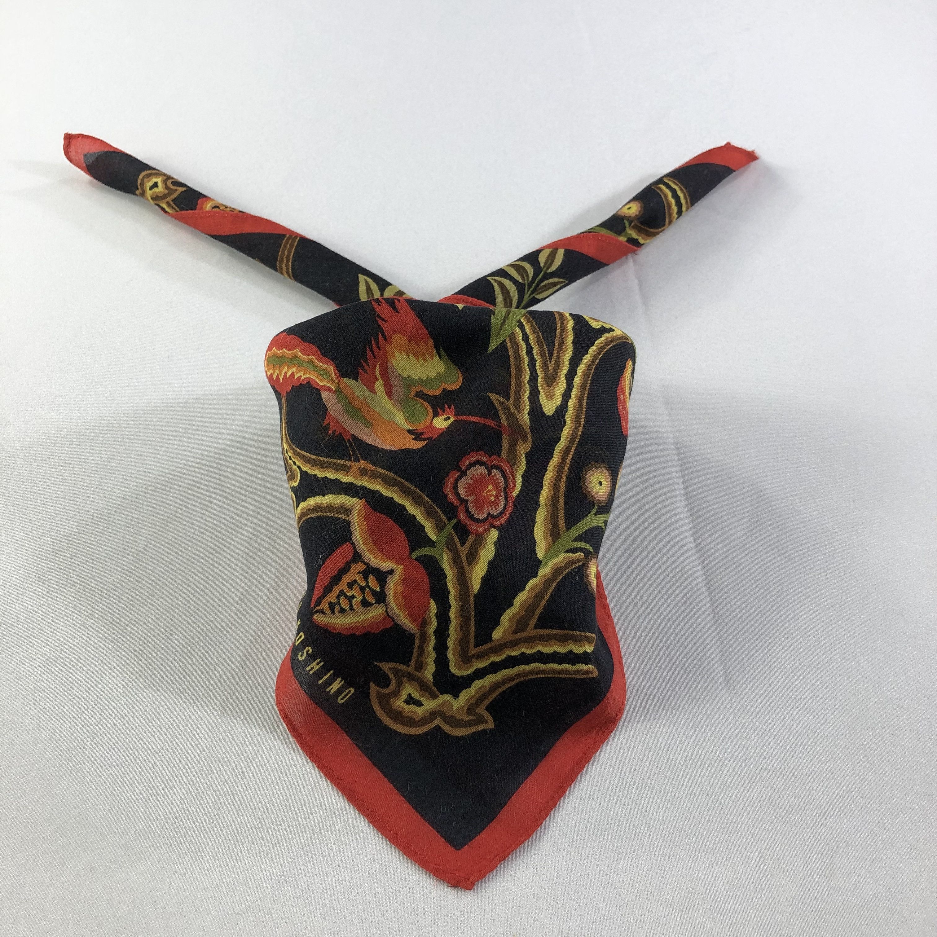Hiroko Koshino Homme Hiroko Koshino Handkerchief Neckerchief Bandana H1765 Size ONE SIZE - 2 Thumbnail