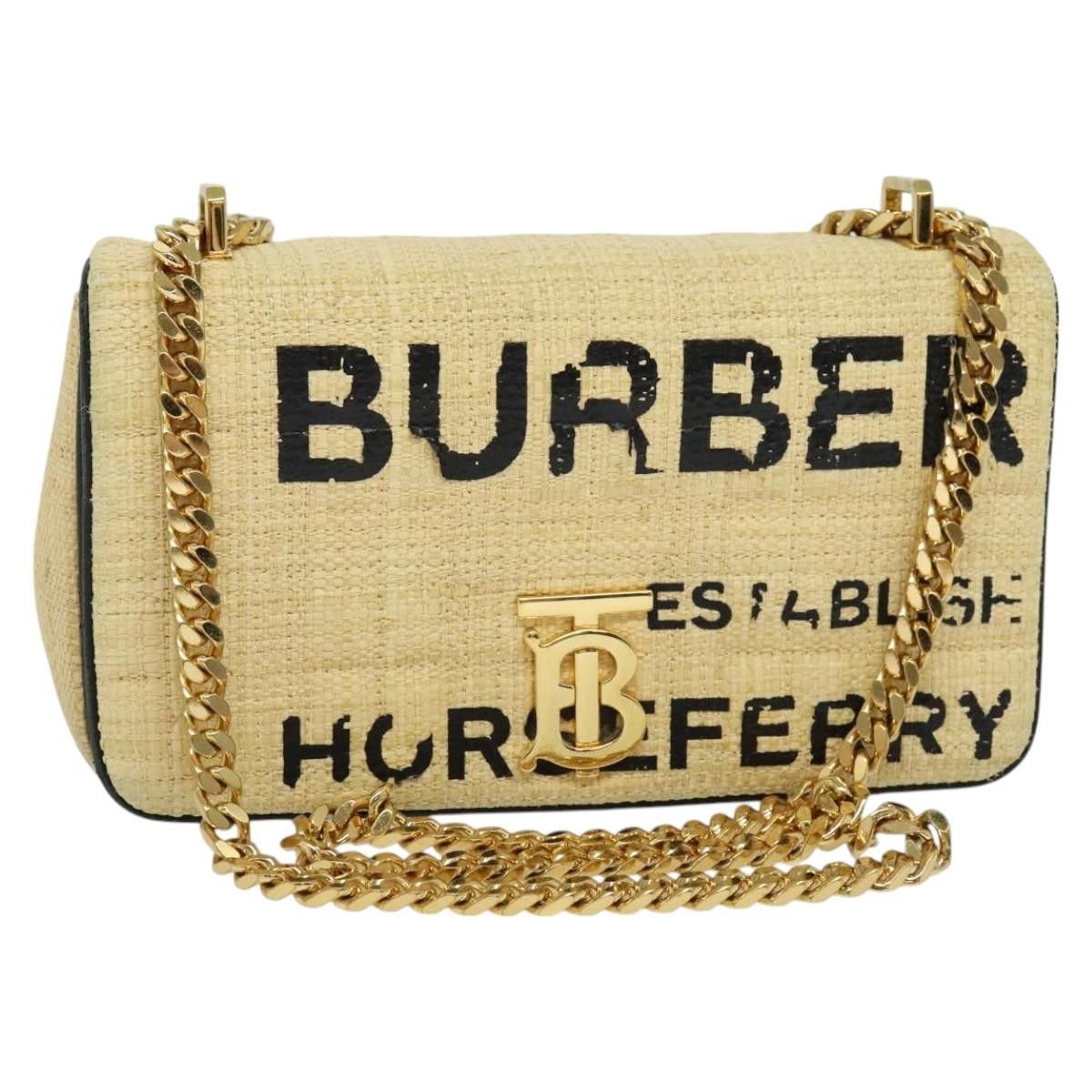 Burberry Burberry Lola Shoulder Bag Printed Raffia Size ONE SIZE - 1 Thumbnail
