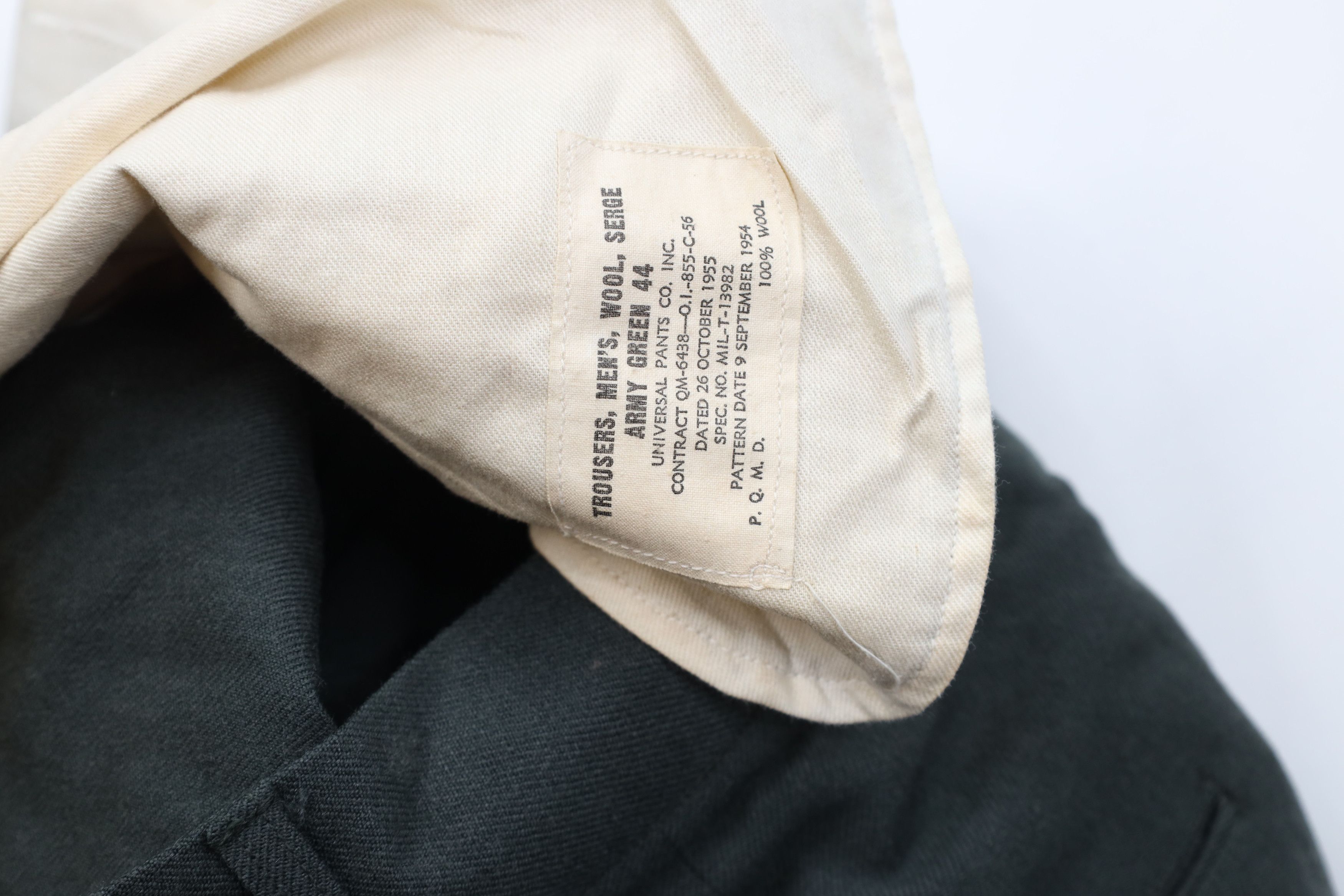 Vintage Vintage 50s Korean War Army Green 44 Wide Leg Pants USA USGI Size US 31 - 11 Thumbnail