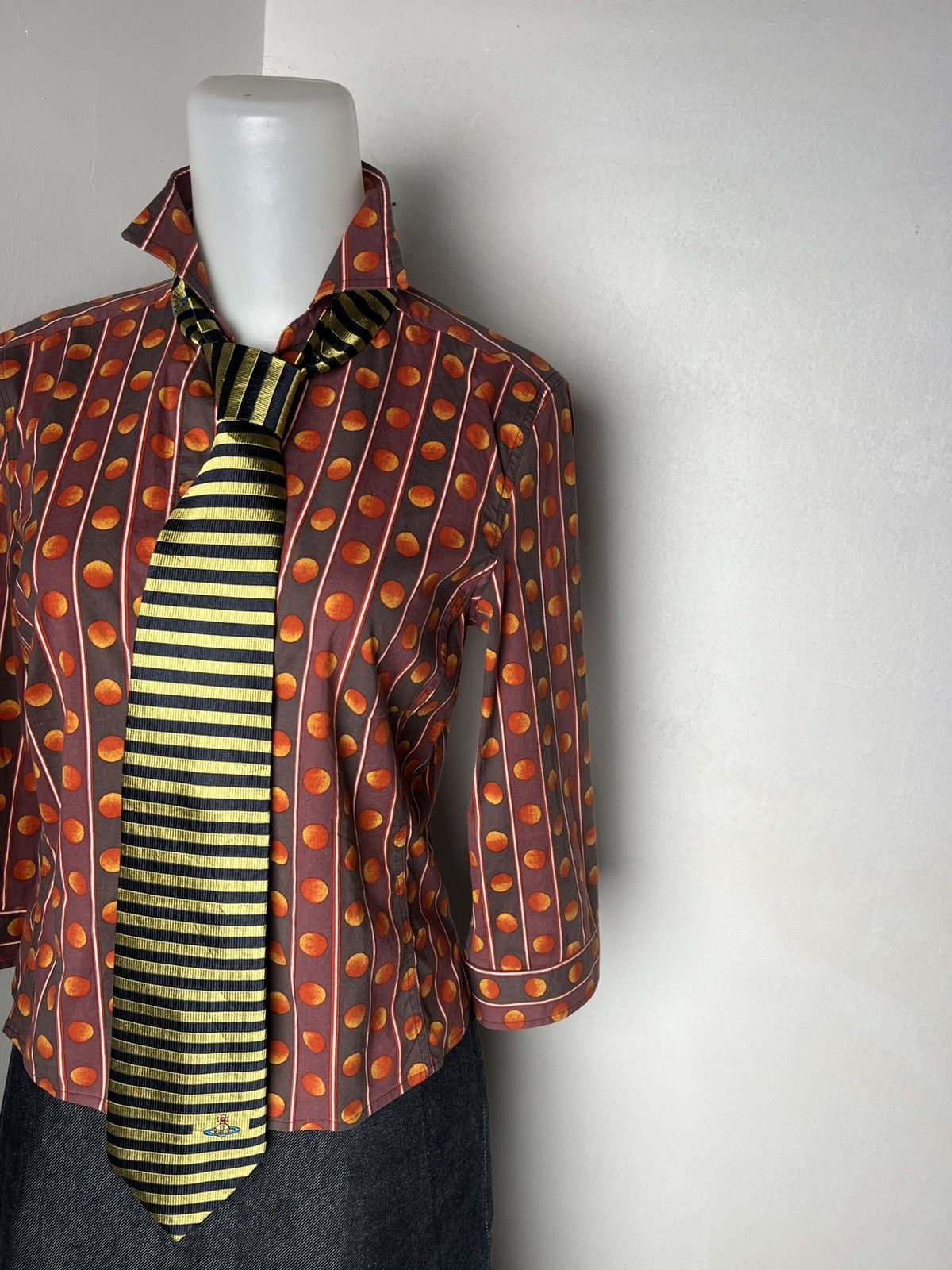 Prada 🔥Sick Combo Prada Shirt+Miu Miu Skirt+Vivienne Westwood Tie Size M / US 6-8 / IT 42-44 - 1 Thumbnail