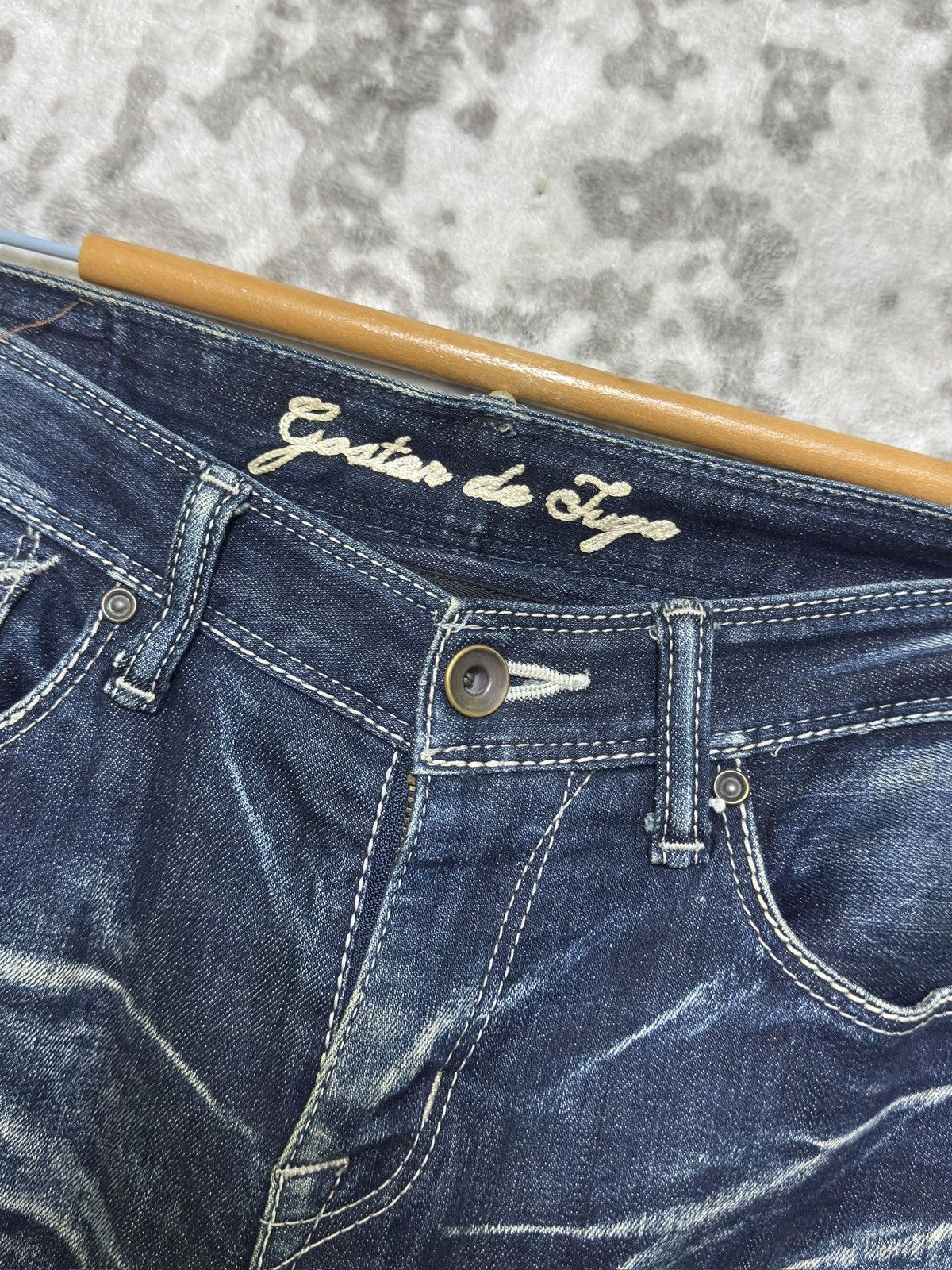 GOSTAR DE FUGA GOSTAR de FUGA Whiskered Honeycomb Faded Jeans Japan Size US 30 / EU 46 - 5 Thumbnail