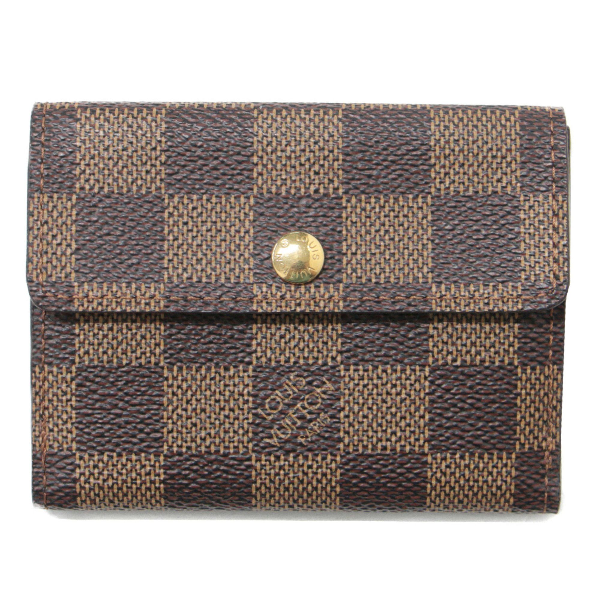 image of Louis Vuitton Coin Case Purse Brown Damier Ludlow N62925 Mini Compact, Women's