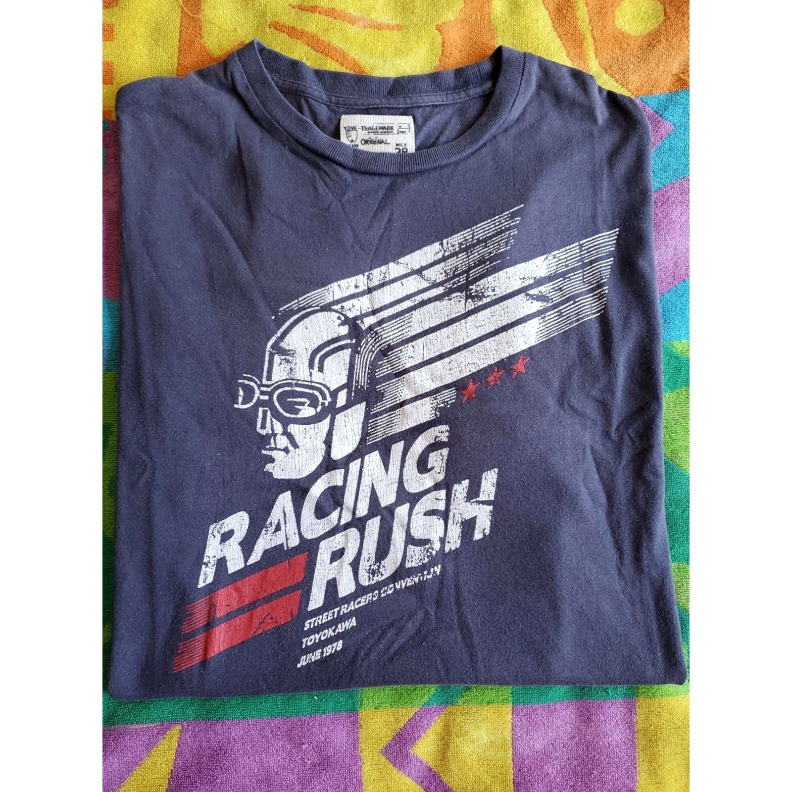 Vintage XOYE Trademark Racing Rush T-Shirt Street Racers Crew Neck Short Sleeve Gray XL? Size US M / EU 48-50 / 2 - 2 Thumbnail