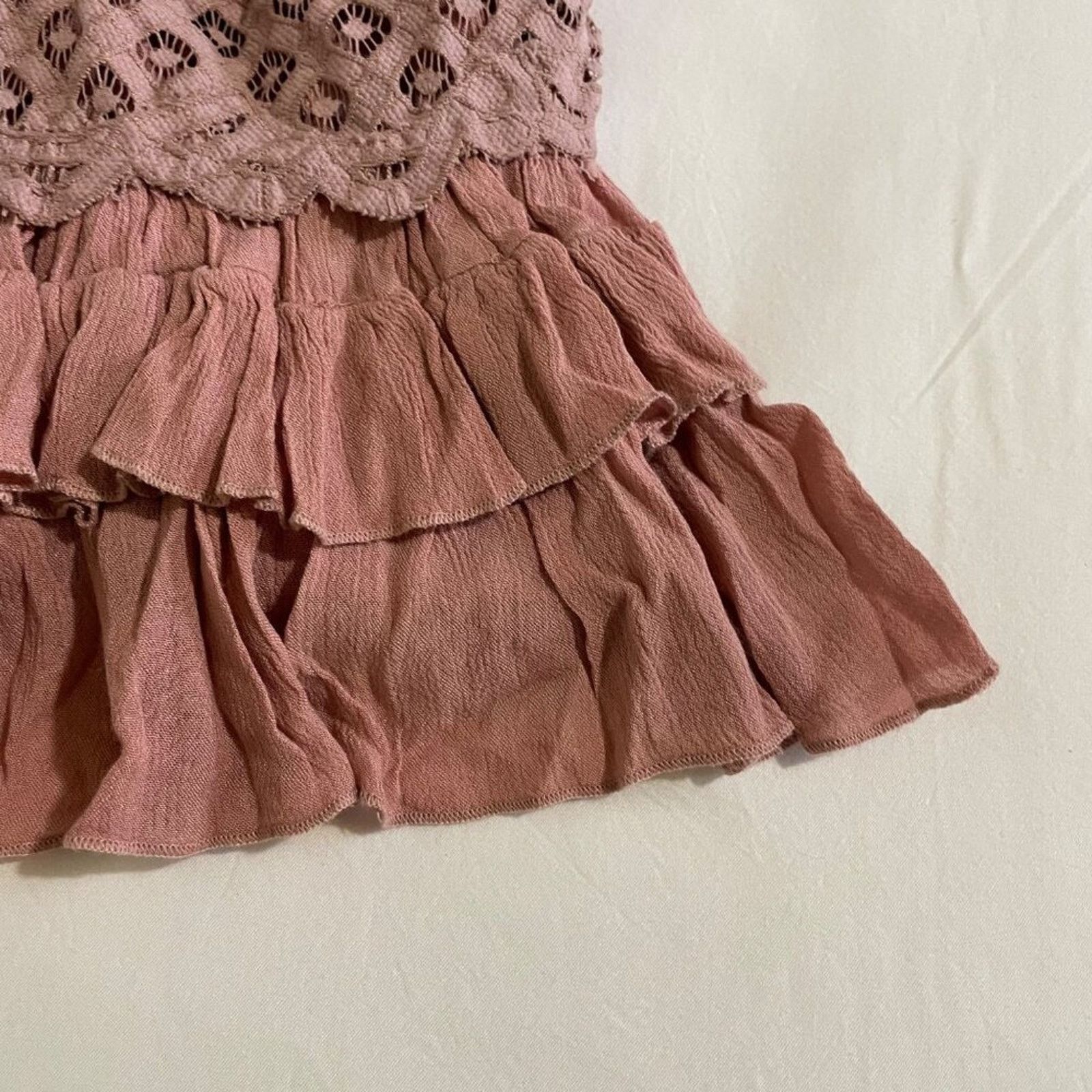Free People Free People Adella Cami Dusty Mauve | Size Large | NWT Size L / US 10 / IT 46 - 4 Thumbnail