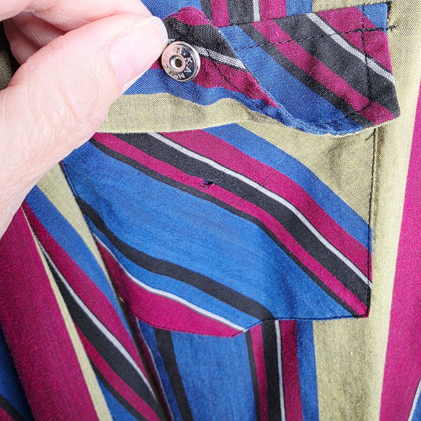 Other Vintage Ely Since 1878 Western Striped Button Front Shirt Size US XXL / EU 58 / 5 - 7 Thumbnail