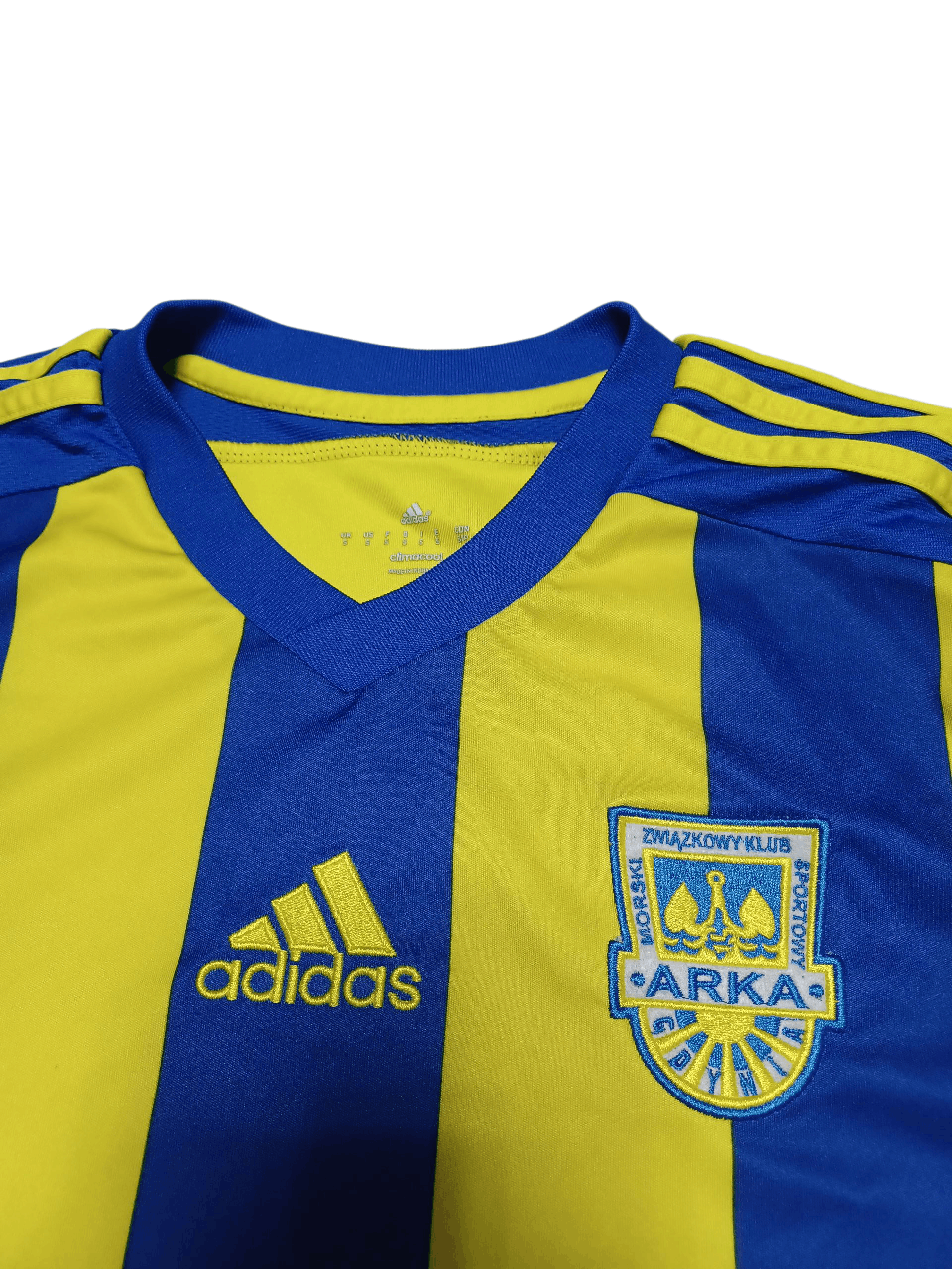 Adidas ARKA GDYNIA ADIDAS 2016 VINTAGE SOCCER JERSEY POLAND Size US S / EU 44-46 / 1 - 2 Thumbnail
