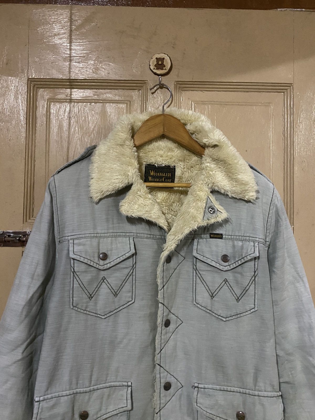 Wrangler Vintage Wrangler Wrang Coat Sherpa-Lined Western Ranchwear Size US S / EU 44-46 / 1 - 6 Thumbnail