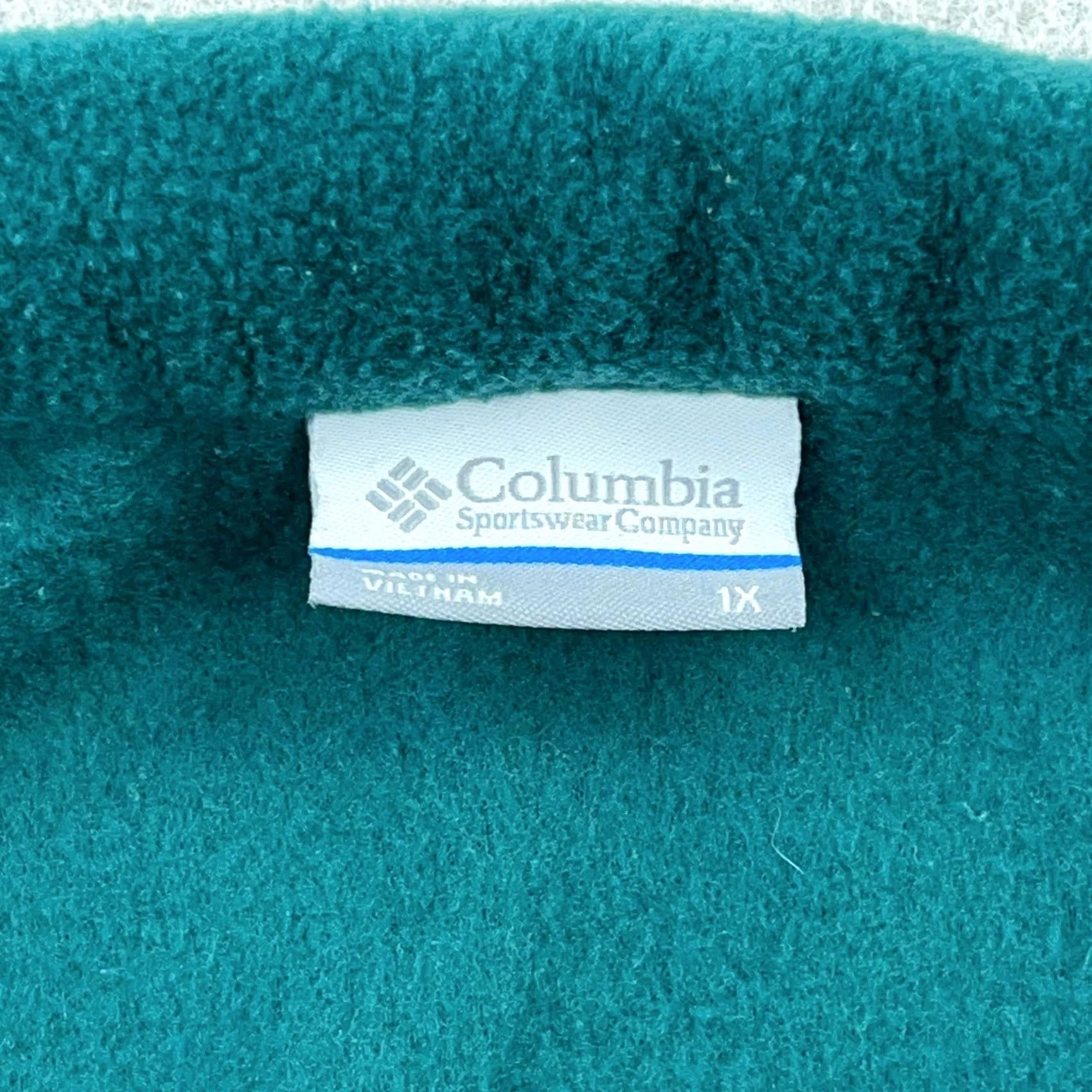 Altea Columbia Sweater Womens 1X Blue Jacket Women Teal Fleece Full Zip Brenton Springs Hike Size XL / US 12-14 / IT 48-50 - 4 Thumbnail