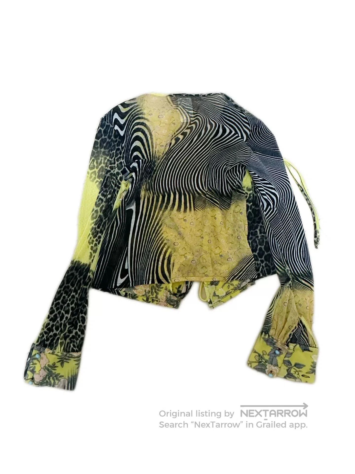 Roberto Cavalli Roberto Cavalli Floral Mesh Cardigan. Size M / US 6-8 / IT 42-44 - 5 Thumbnail