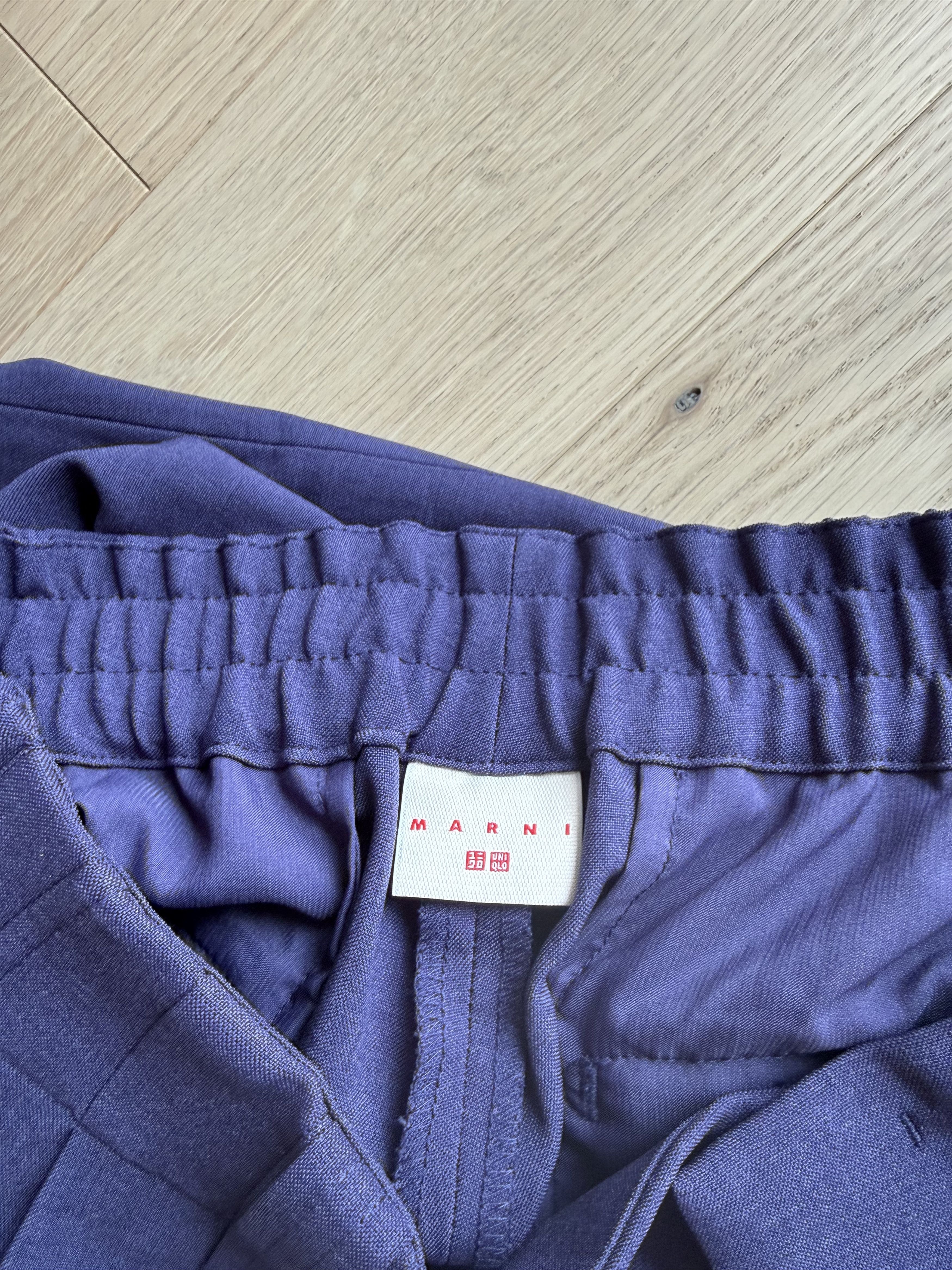 Marni × Uniqlo Uniqlo x Marni SS22 Wide Fit Easy Pants Indigo Blue Size US 30 / EU 46 - 3 Thumbnail