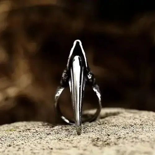 VIBE Eagle Claw Stainless Steel Ring Size ONE SIZE - 3 Thumbnail