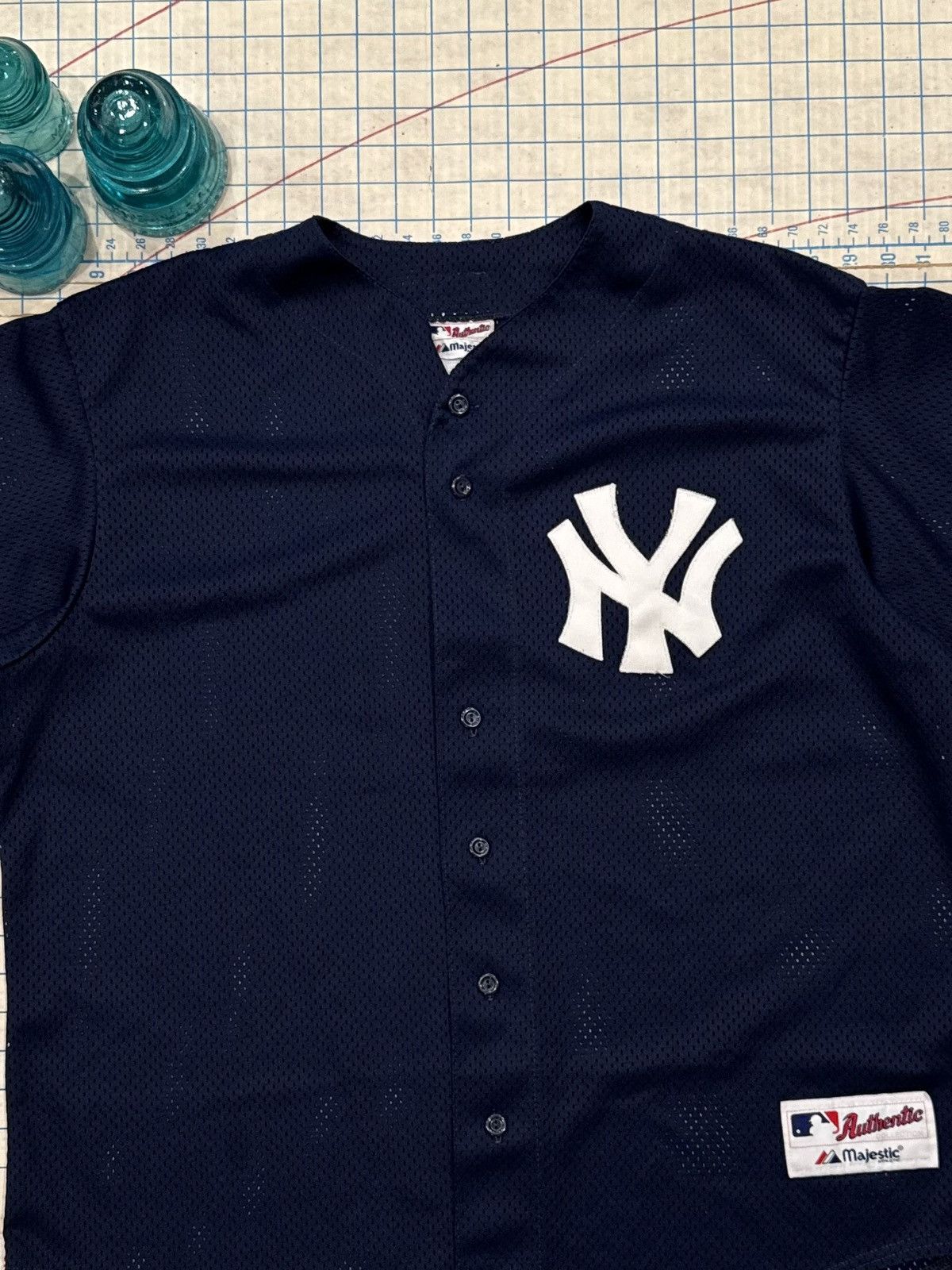 Majestic Majestic New York Yankees Mesh Jersey Mens Size XL USA Made Size US XL / EU 56 / 4 - 3 Thumbnail