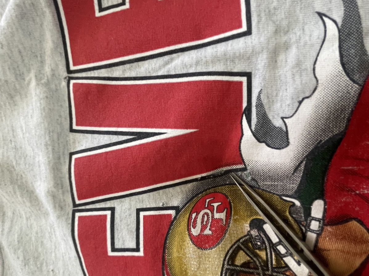 Nutmeg 🔥👕 49ers Vintage 90s Steve Young Shirt Size US L / EU 52-54 / 3 - 8 Thumbnail