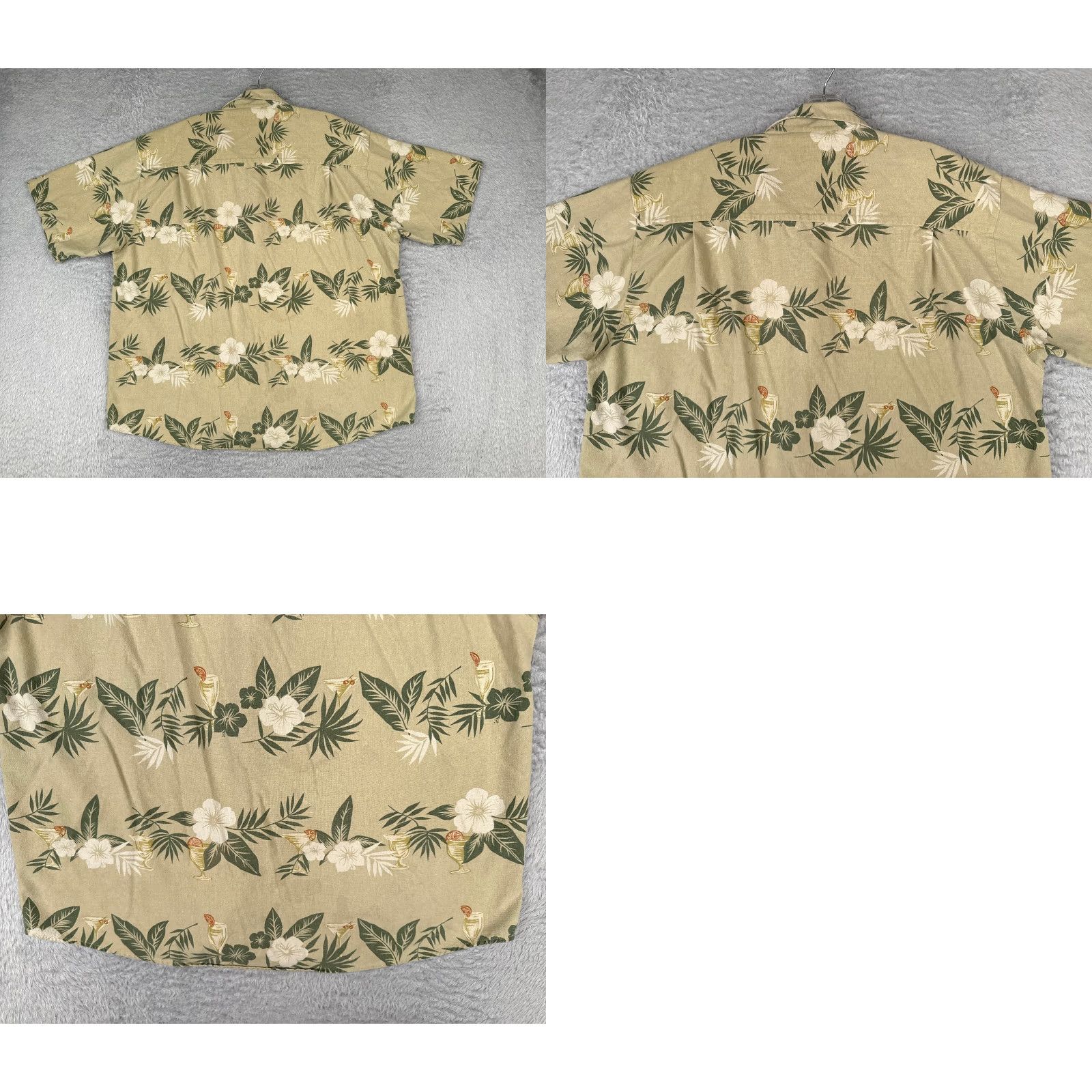 Vintage Portofino Shirt Portofino Shirt Hawaiian Shirt Extra Large Green Floral Cocktail Silk Blend Button-Up Men’s Shirt Aloha Hawaiian Floral Size US XL / EU 56 / 4 - 9 Thumbnail