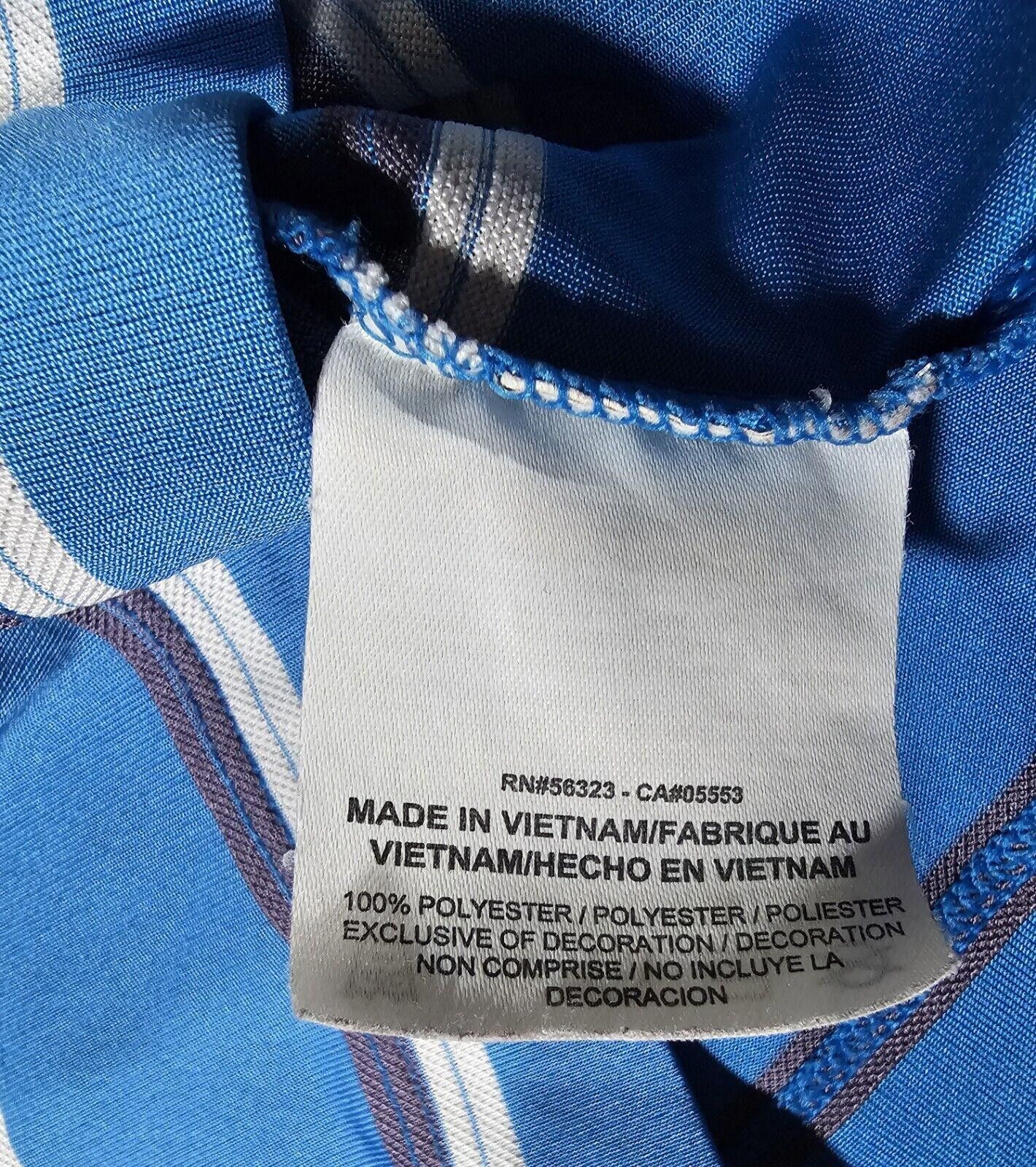 Nike Nike GOLF blue Striped Dri-Fit Large Polo - Stains SEE PICS Size US L / EU 52-54 / 3 - 9 Thumbnail