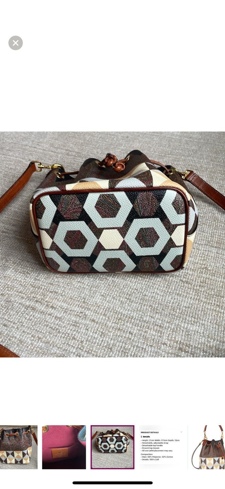 Etro Etro patch printed bucket bag Size ONE SIZE - 4 Thumbnail