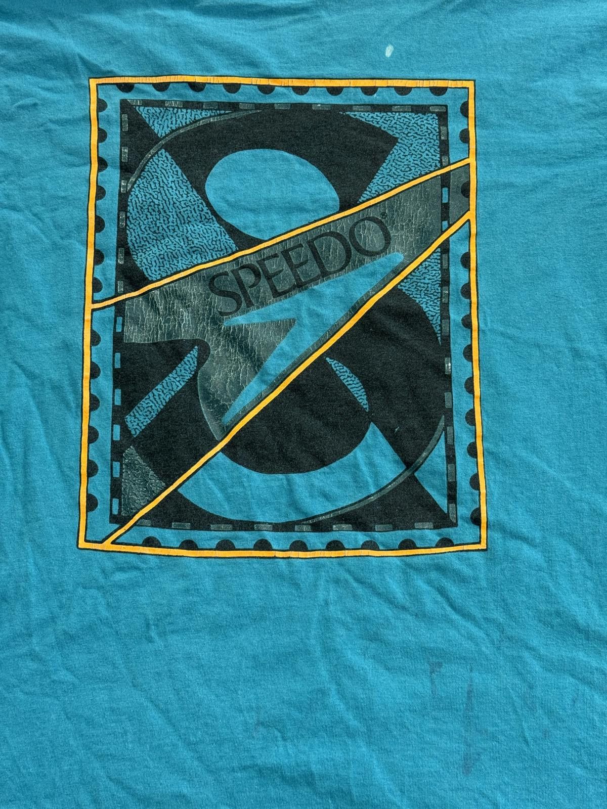 Speedo Vintage Speedo T-shirt Swimming 80s/90s Logo Blue Swim XL Size US XL / EU 56 / 4 - 1 Thumbnail