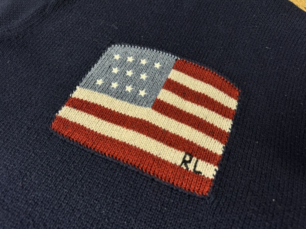 Polo Ralph Lauren Vintage Polo Ralph Lauren USA Flag Turtleneck Navy L Size US L / EU 52-54 / 3 - 3 Thumbnail