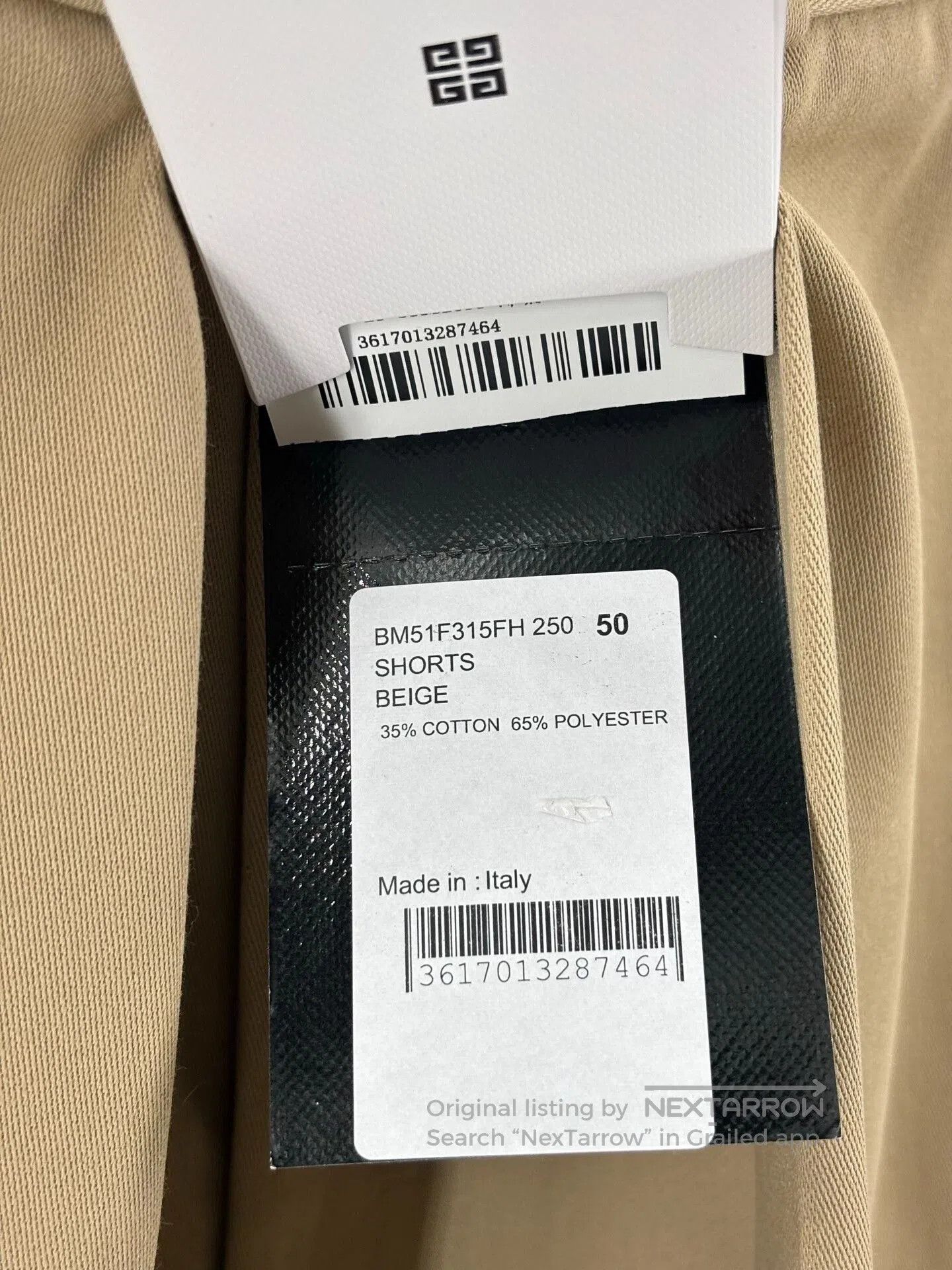 Givenchy Givenchy Men's Pleated Khaki Shorts. Size US 30 / EU 46 - 7 Thumbnail