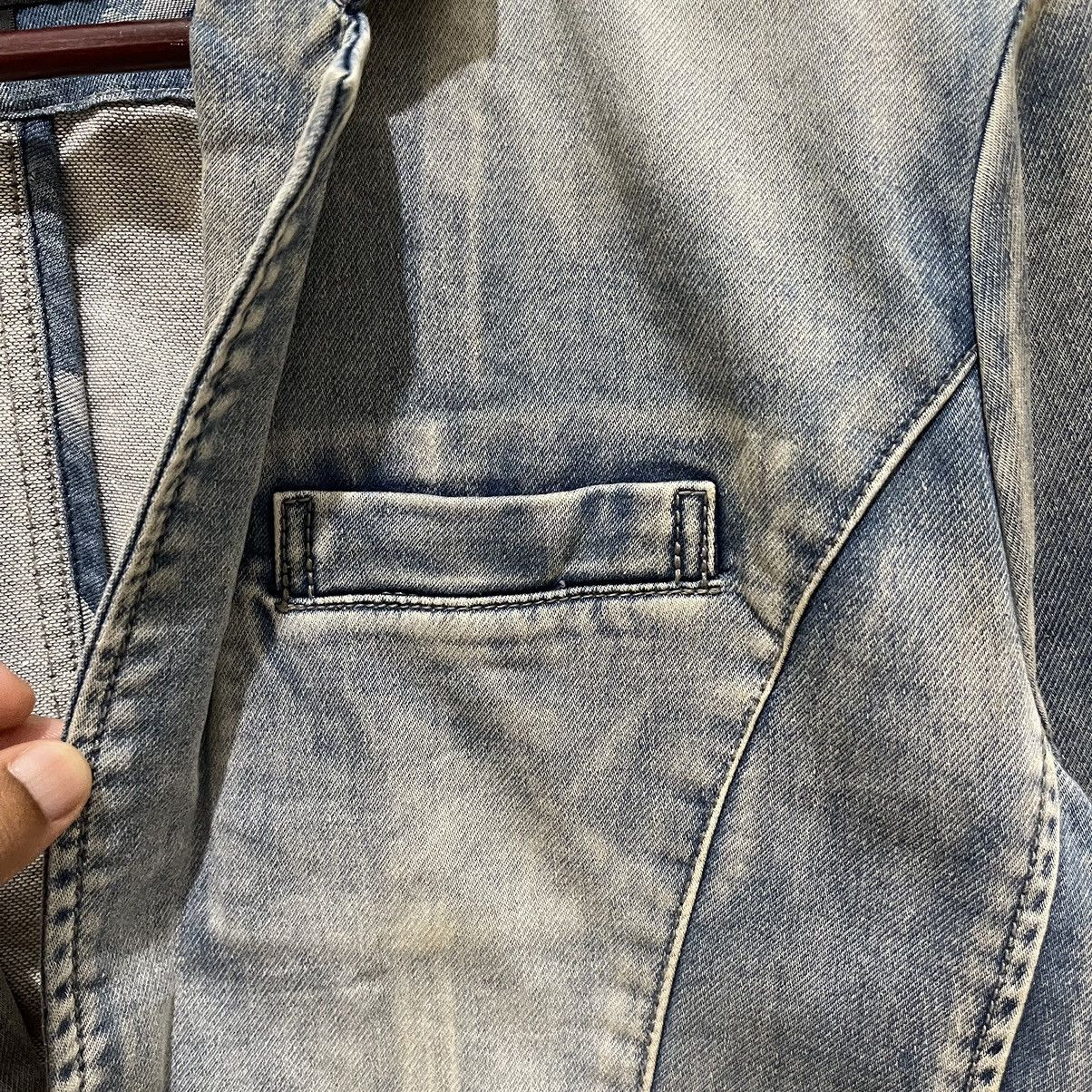 If Six Was Nine × Japanese Brand × semanticdesign Semantic Design Distressed Denim Jacket Size US S / EU 44-46 / 1 - 14 Thumbnail