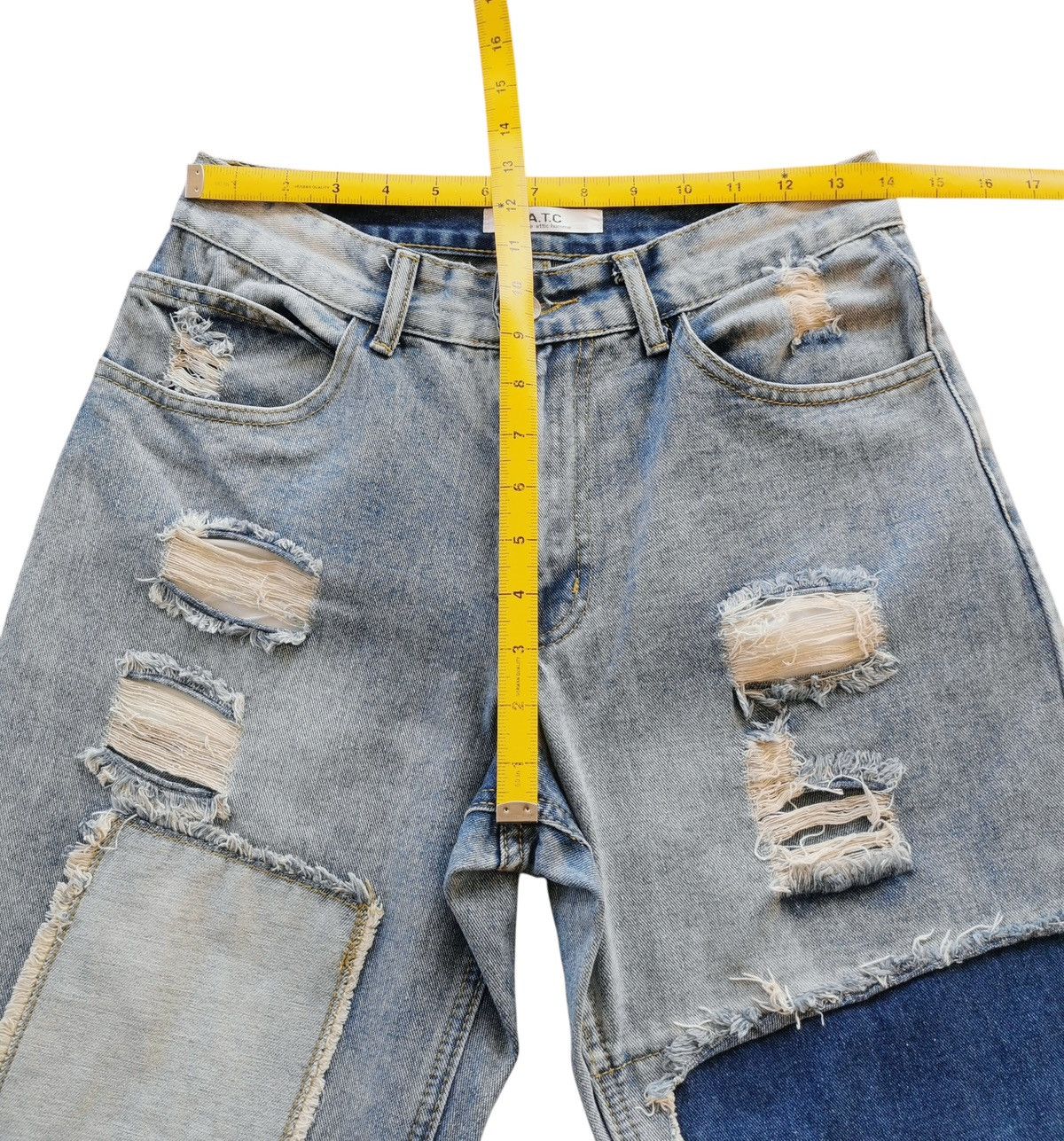 In The Attic In The Attic Patchwork Baggy Jeans - A706 Size US 28 / EU 44 - 10 Thumbnail