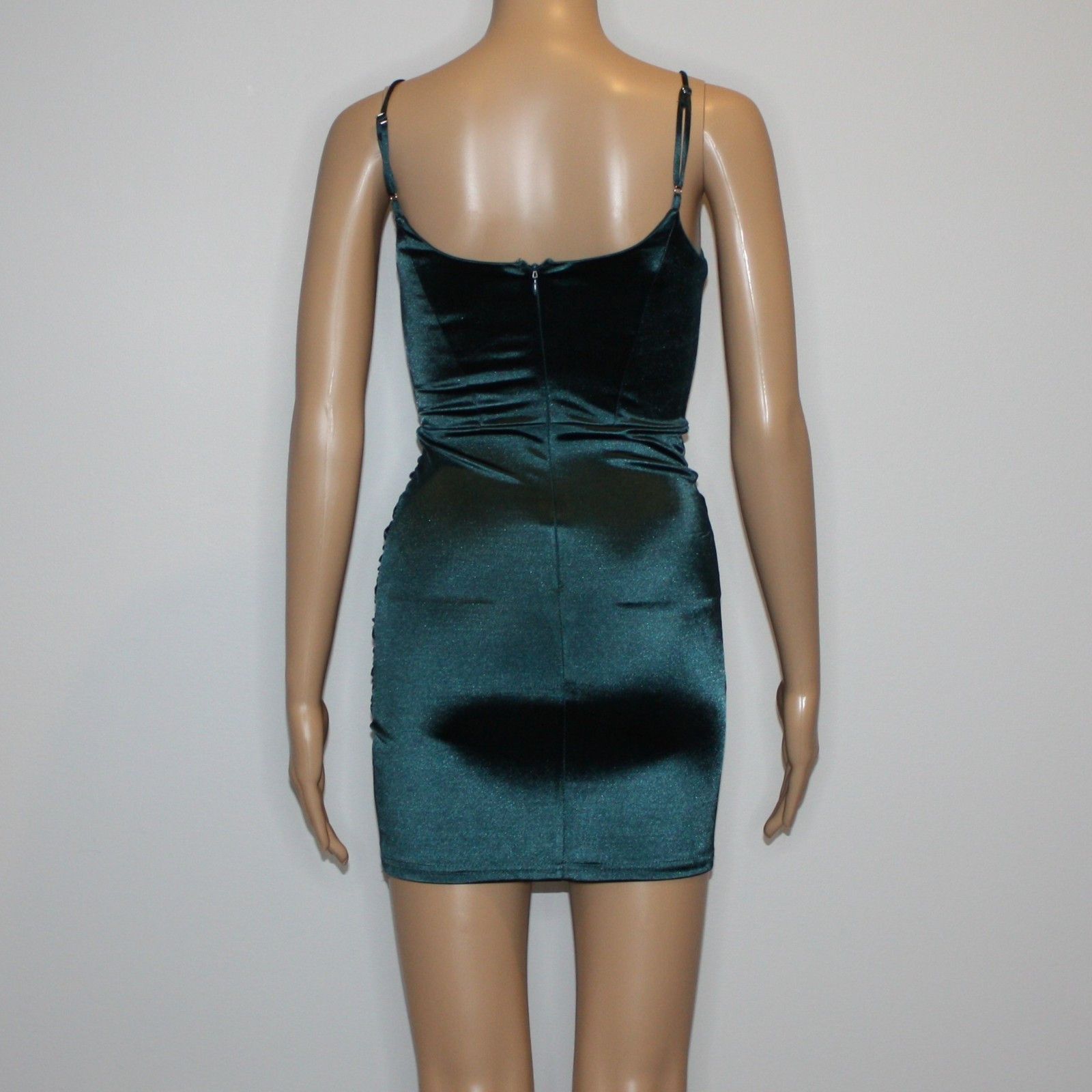 Other Lucy in the Sky Jo Draped Bodycon Dress in Dark Turquoise Size XS / US 0-2 / IT 36-38 - 8 Thumbnail
