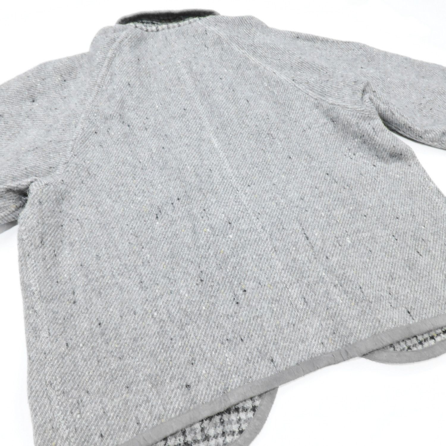 Karl Lagerfeld KARL LAGERFELD GRAY HAIR ALPACA BLEND MOCK NECK JACKET Size M / US 6-8 / IT 42-44 - 13 Thumbnail