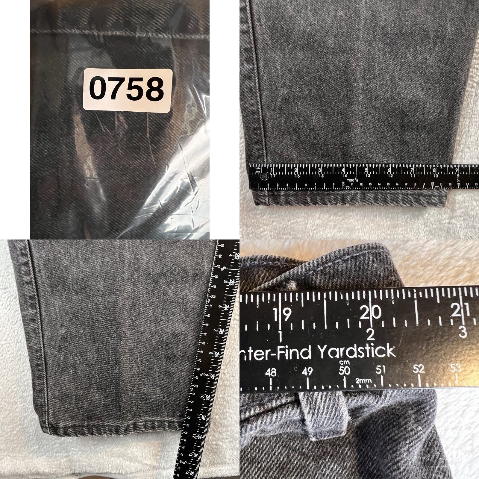 Levi's VINTAGE Levi's 545 Jeans Mens 44x32 Black Denim Tapered Relaxed 90s Grunge 5-Pocket Design Mens Jeans Size US 44 / EU 60 - 8 Thumbnail