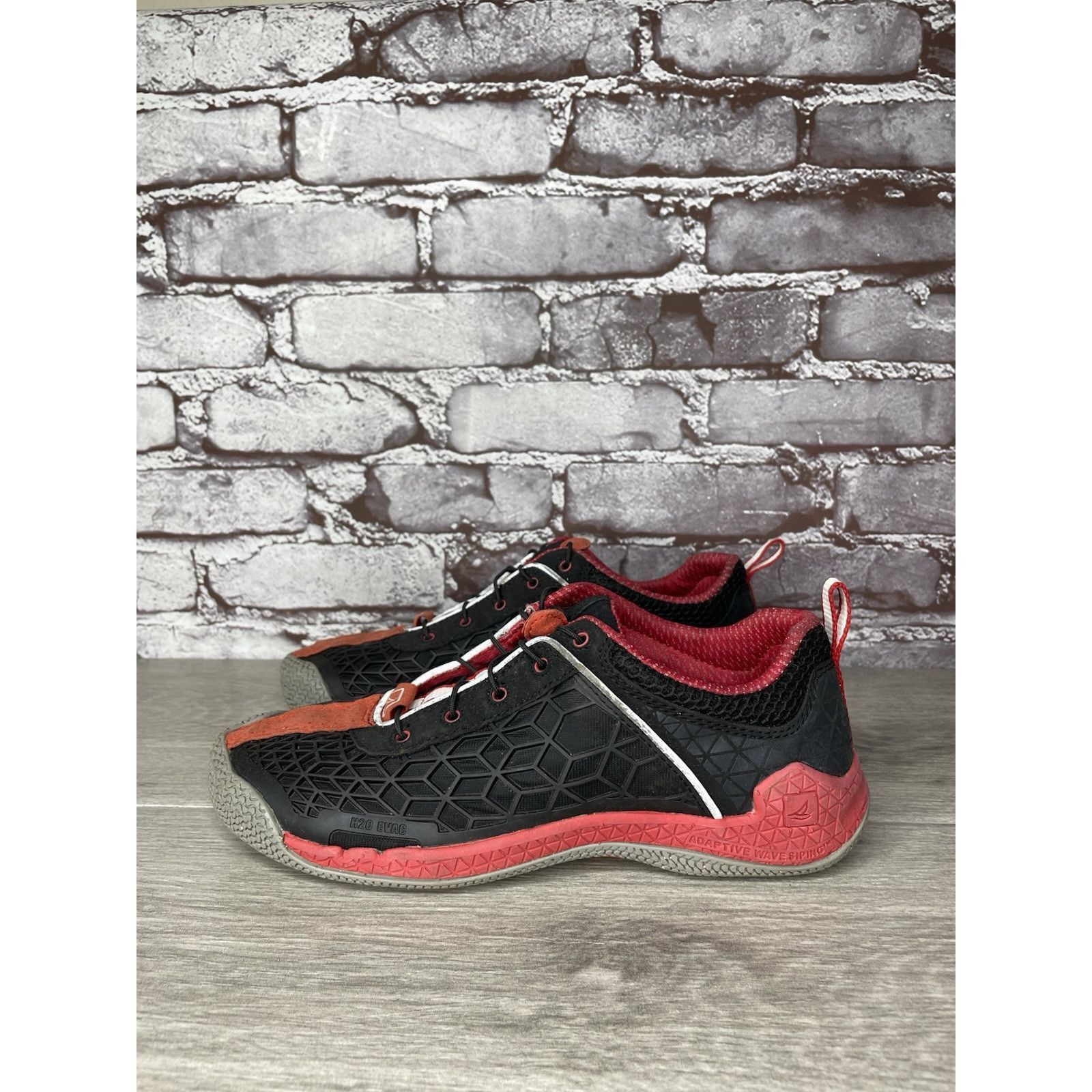 Sperry Sperry Top-Sider Searacer Plus GripX3 Black Red Synthetic Sh Size US 8 / IT 38 - 19 Thumbnail