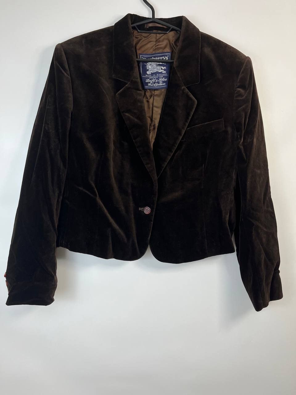 Burberry BURBERRYS WOMENS VINTAGE BROWN BRÜHL & SÖHNE JACKET Size L Size L / US 10 / IT 46 - 1 Thumbnail