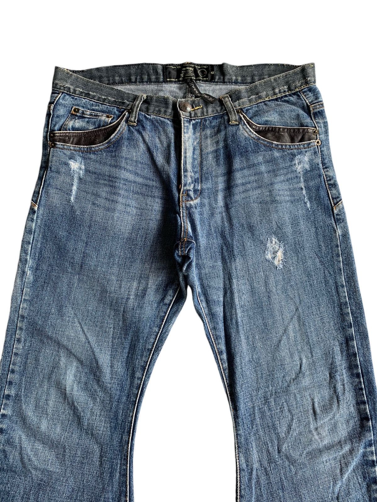PPFM BreathMint Brthbeath Japanese Punk style Distressed Denim🎌☠️ Size US 34 / EU 50 - 5 Thumbnail