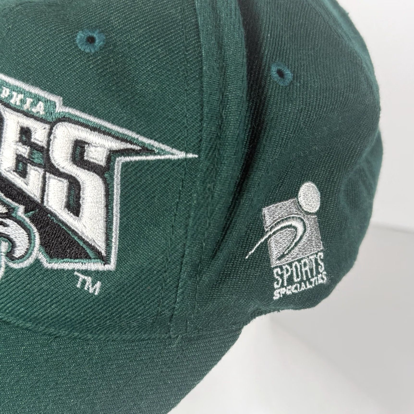 Sports Specialties VINTAGE Sports Specialties Philadelphia Eagles Snapback Hat NFL Green Men One Size Boys Girls Mens Womens Size ONE SIZE - 4 Thumbnail