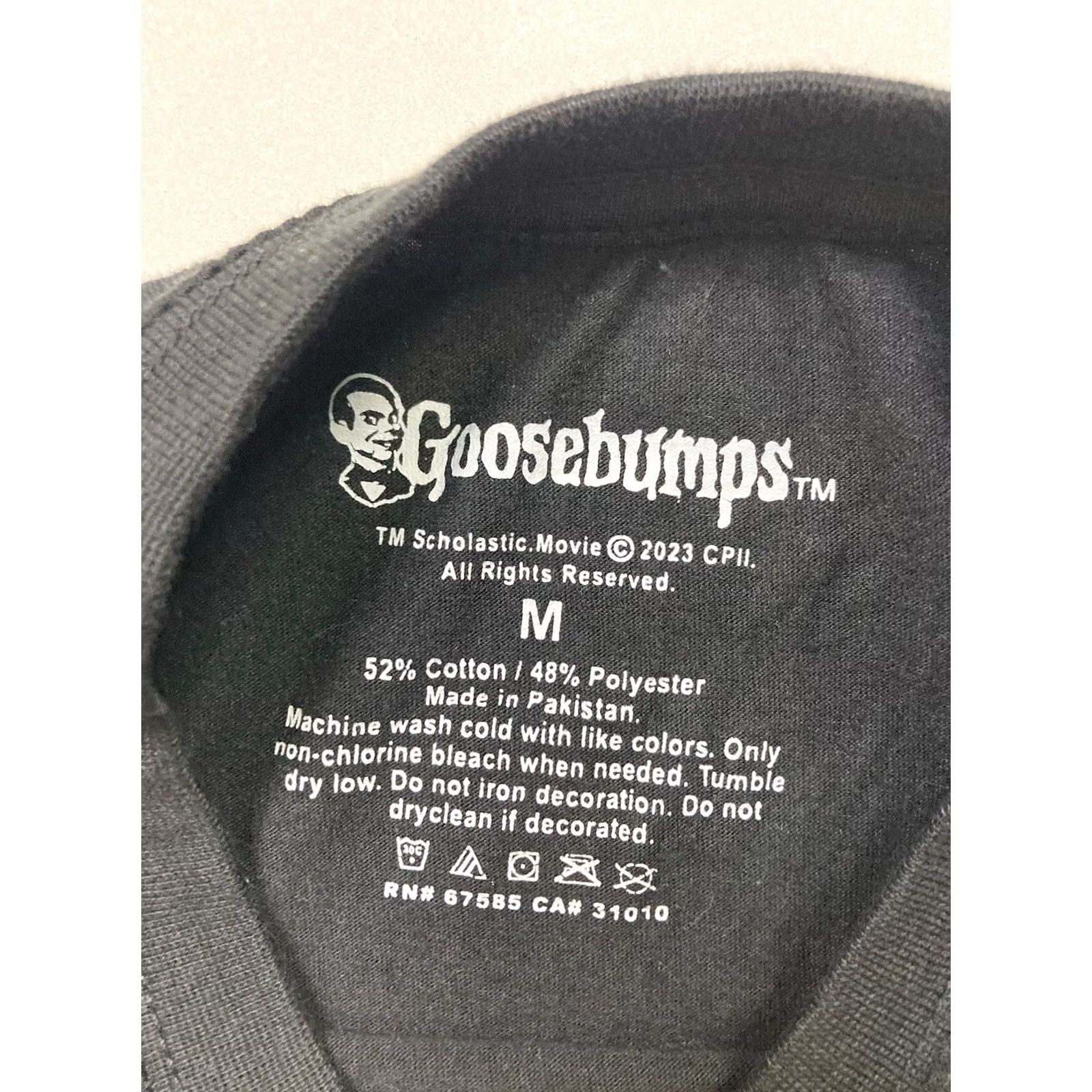 Vintage Goosebumps Graphic T-shirt Men Medium Black Short Sleeve Size US M / EU 48-50 / 2 - 4 Thumbnail