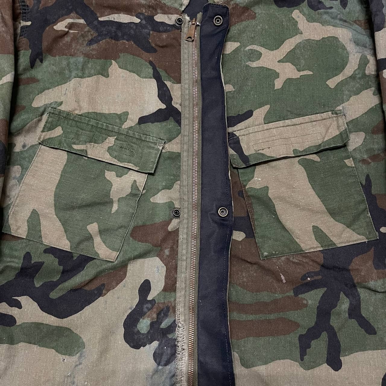 Vintage Vintage 70's Army Camouflage Military Jacket Size US M / EU 48-50 / 2 - 7 Thumbnail