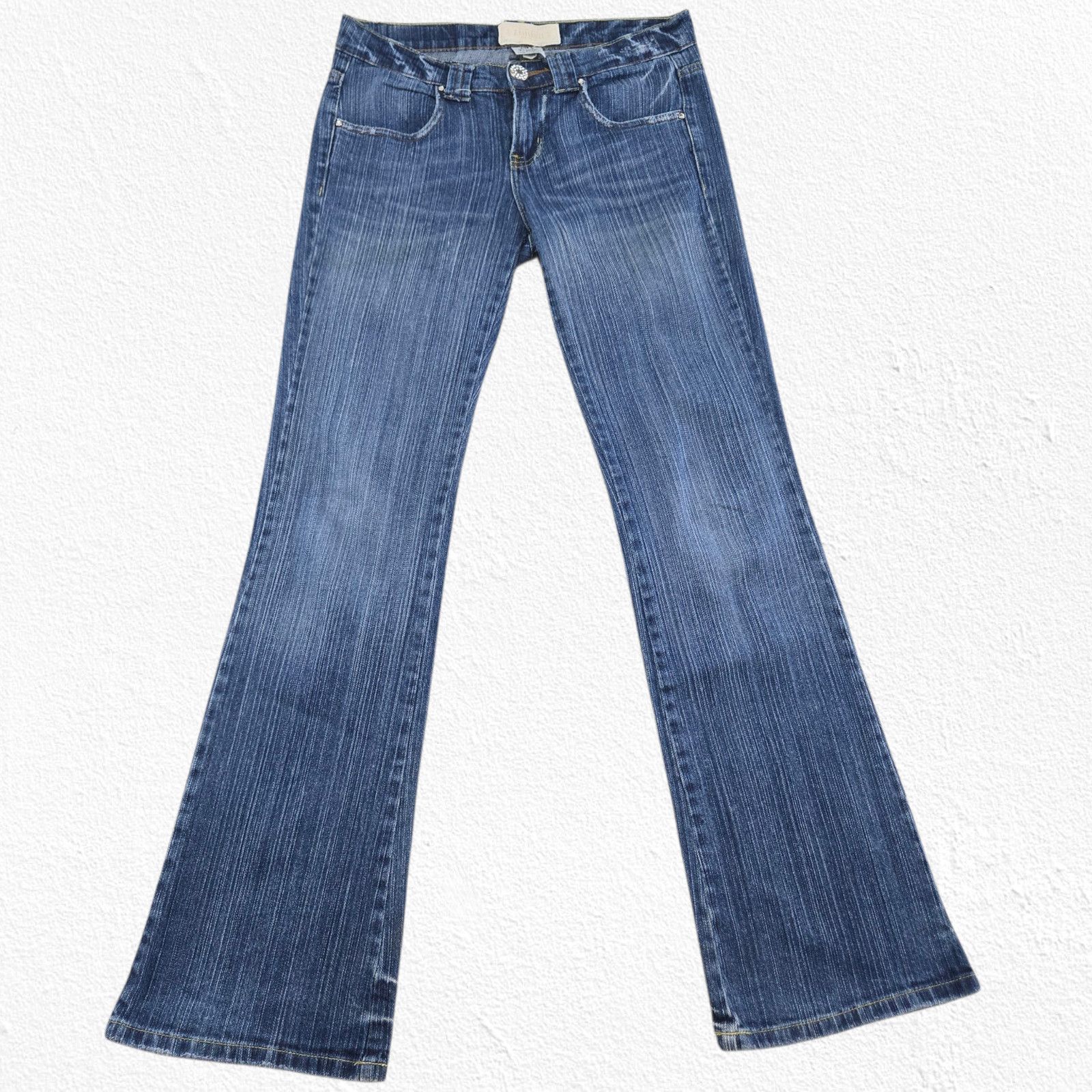 Vintage Y2K Low Rise Medium Wash Bootcut Jeans Size 5 Size 27" / US 4 / IT 40 - 3 Thumbnail