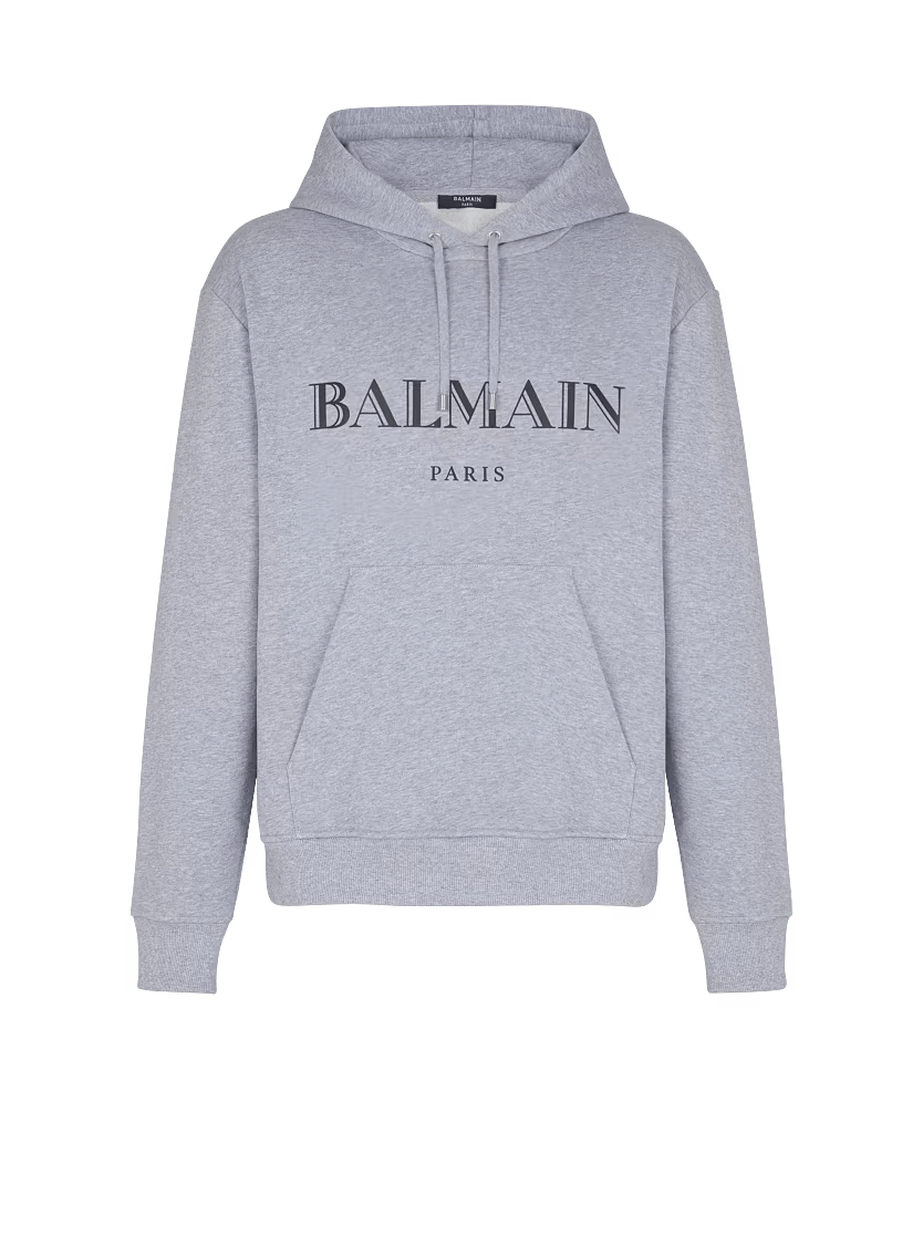o1s1wg110925 Printed Hoodie in Grey