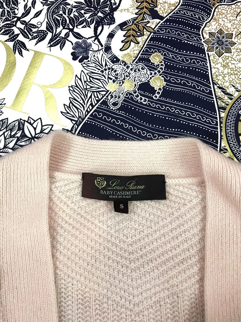 Loro Piana LORO PIANA Pink baby cashmere LP cardigan coat Size S / US 4 / IT 40 - 3 Thumbnail